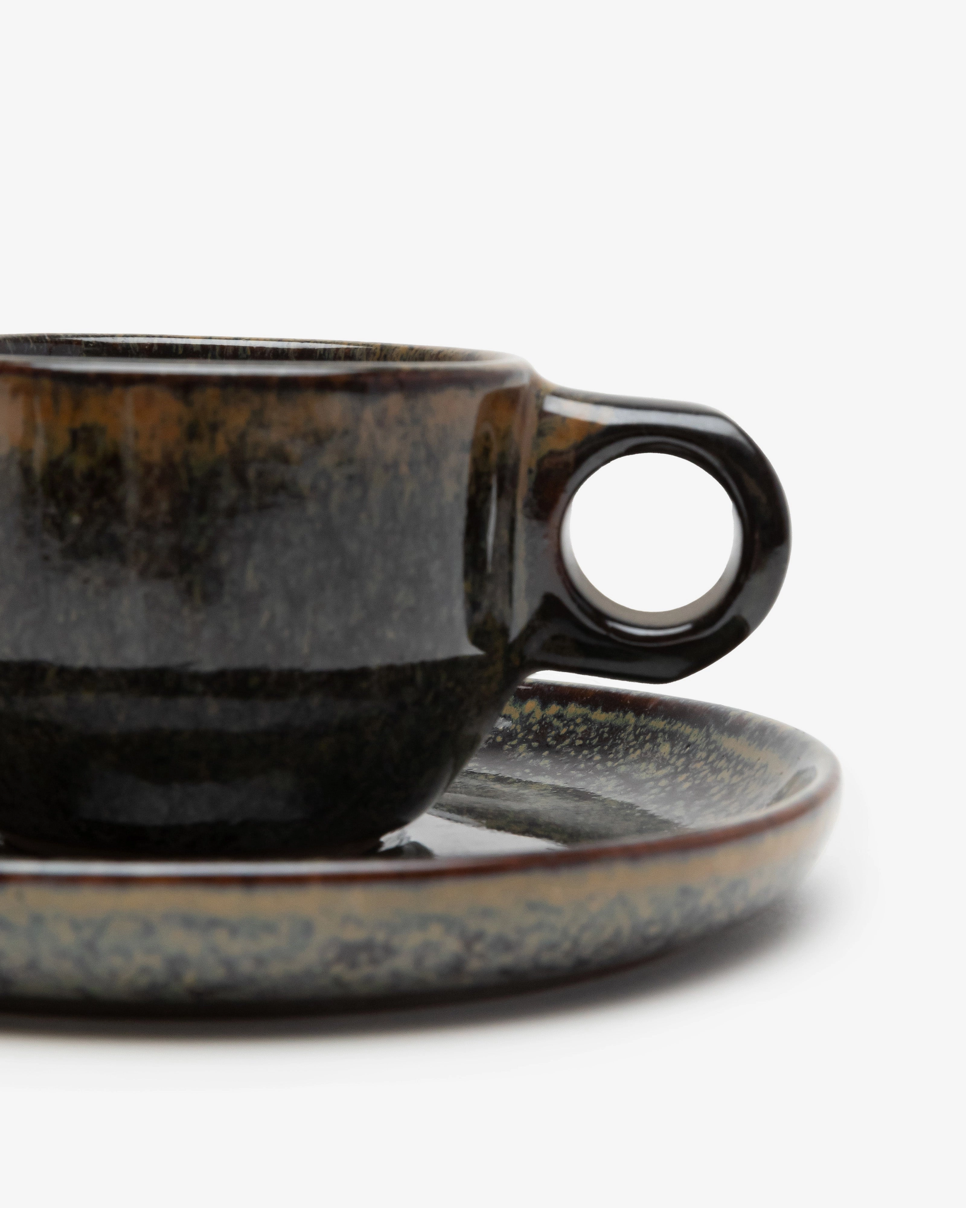 Espresso cup with saucer indi gray Surface