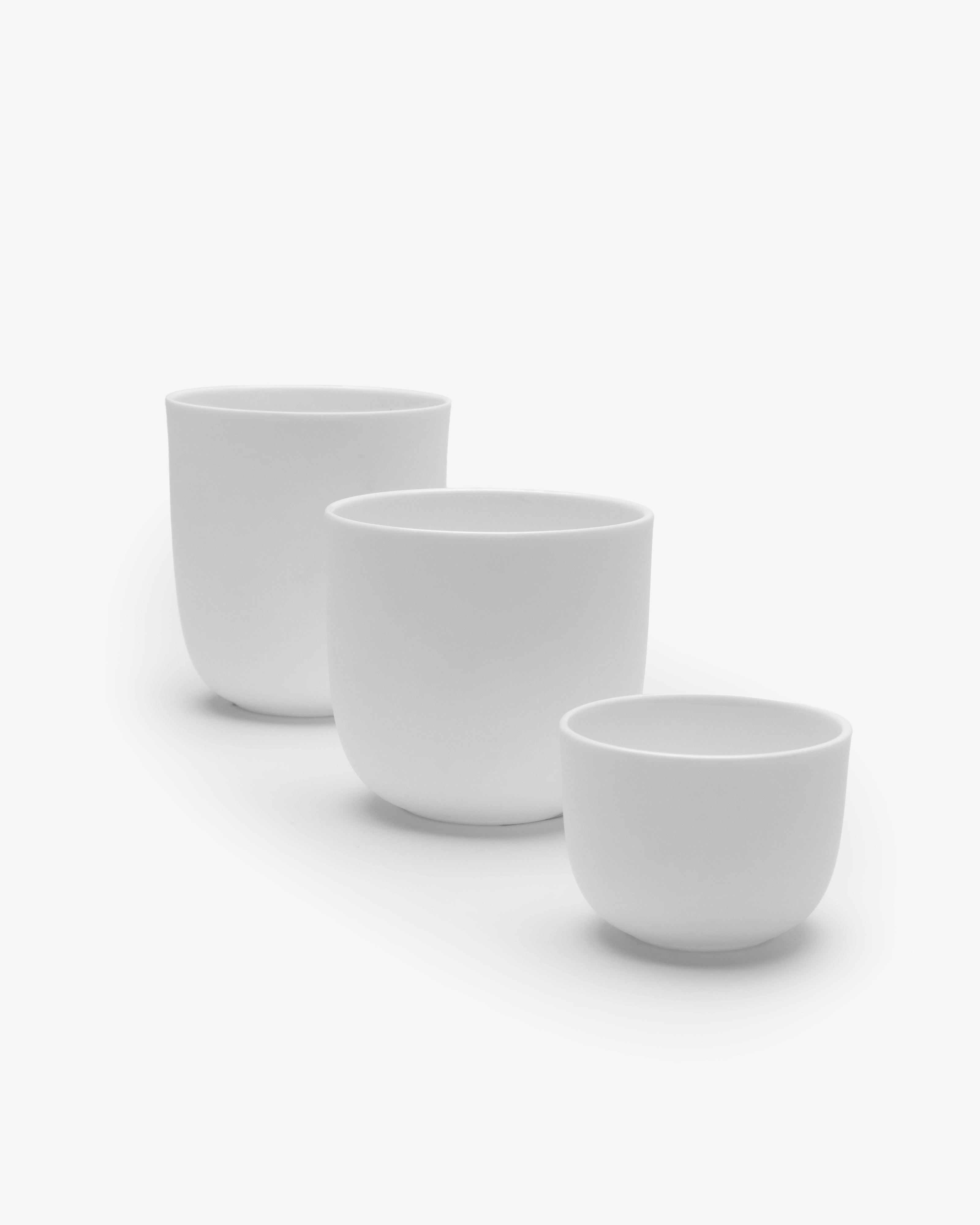 Espresso cup without handle white glazed Base