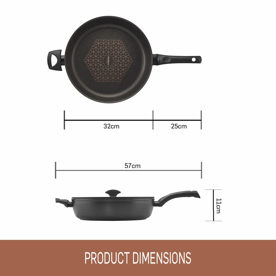 Essteele Per Salute Covered Saute Pan