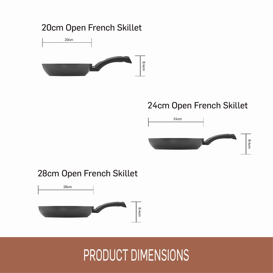 Essteele Per Salute Triple Skillet Pack