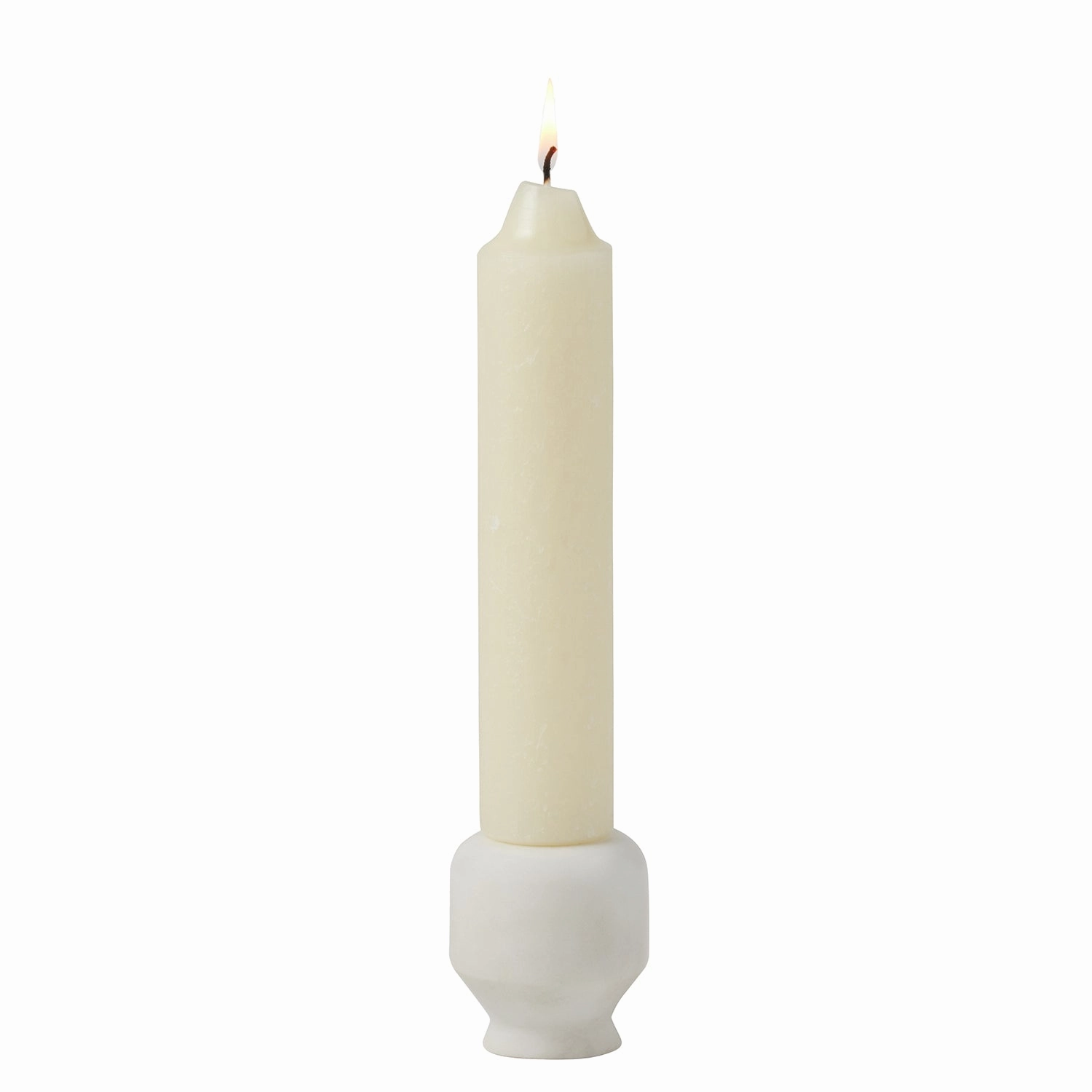Etta White Marble Candle Holder Set/3