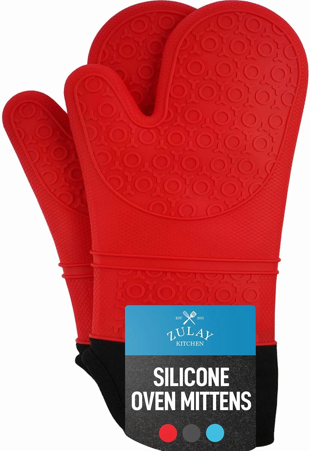 Extra Long Silicone Oven Mitts