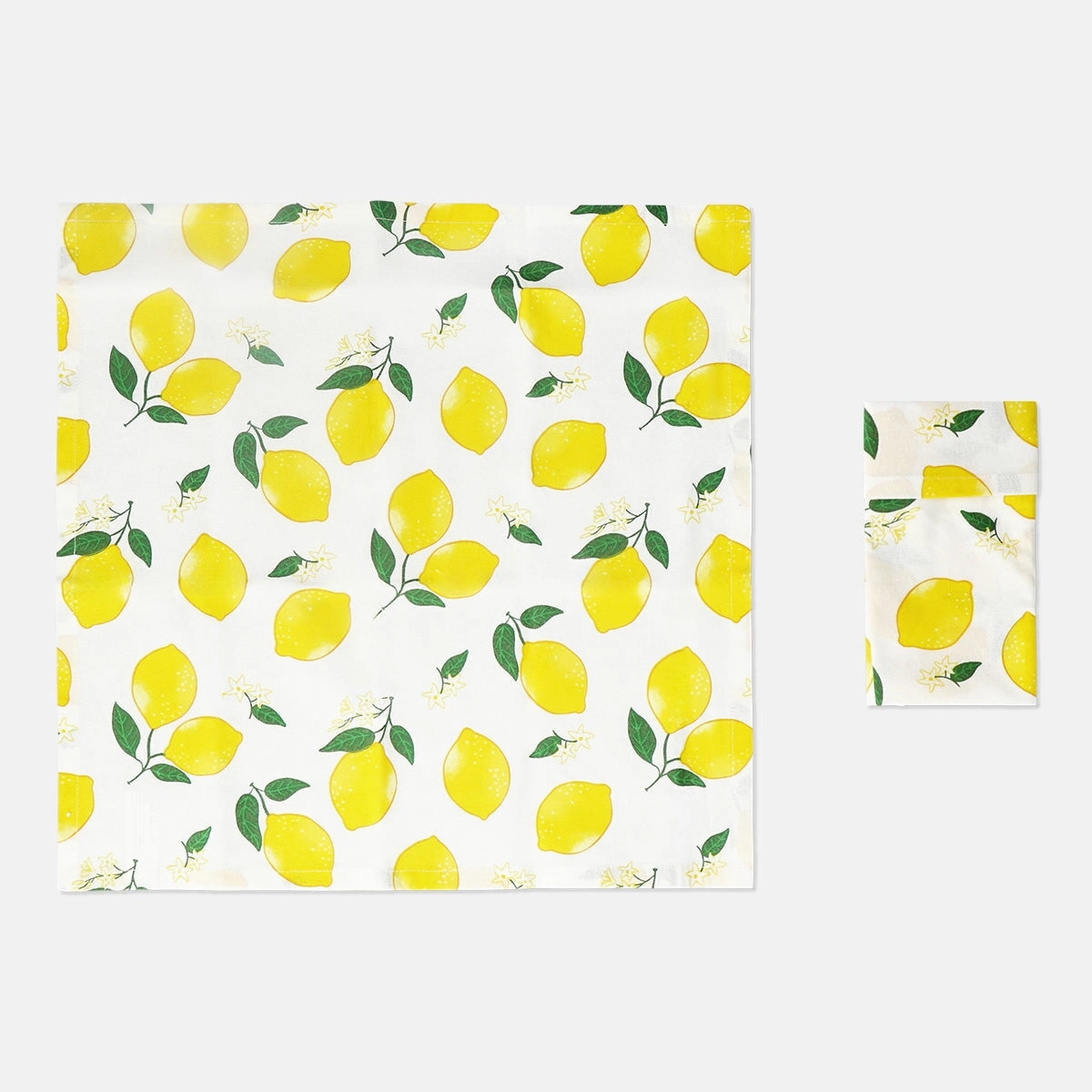 Fabric napkins with lemons - 2 pcs