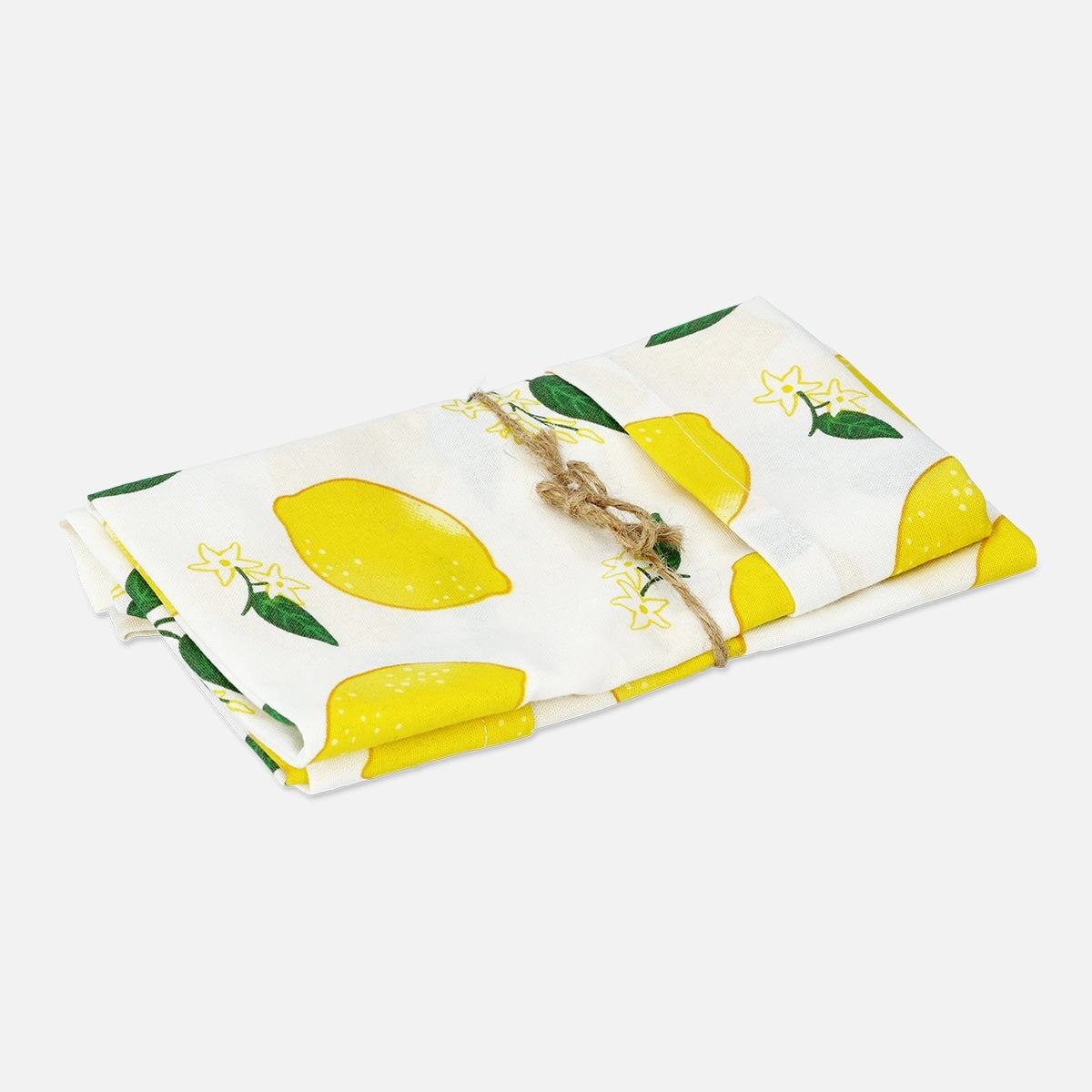 Fabric napkins with lemons - 2 pcs