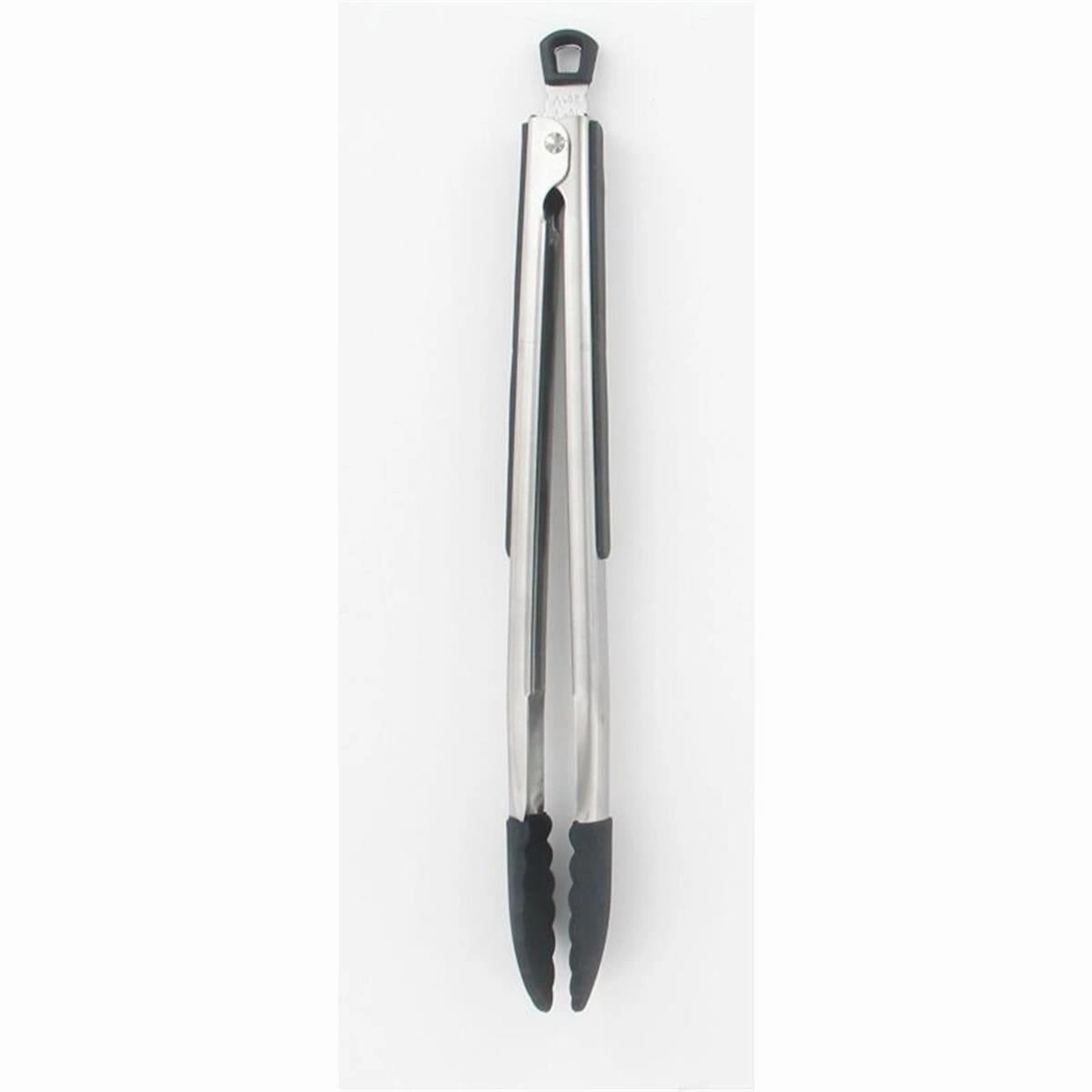 Farberware 6009313 Black & Silver Silicone & Stainless Steel Tongs Cookware online kitchen sale