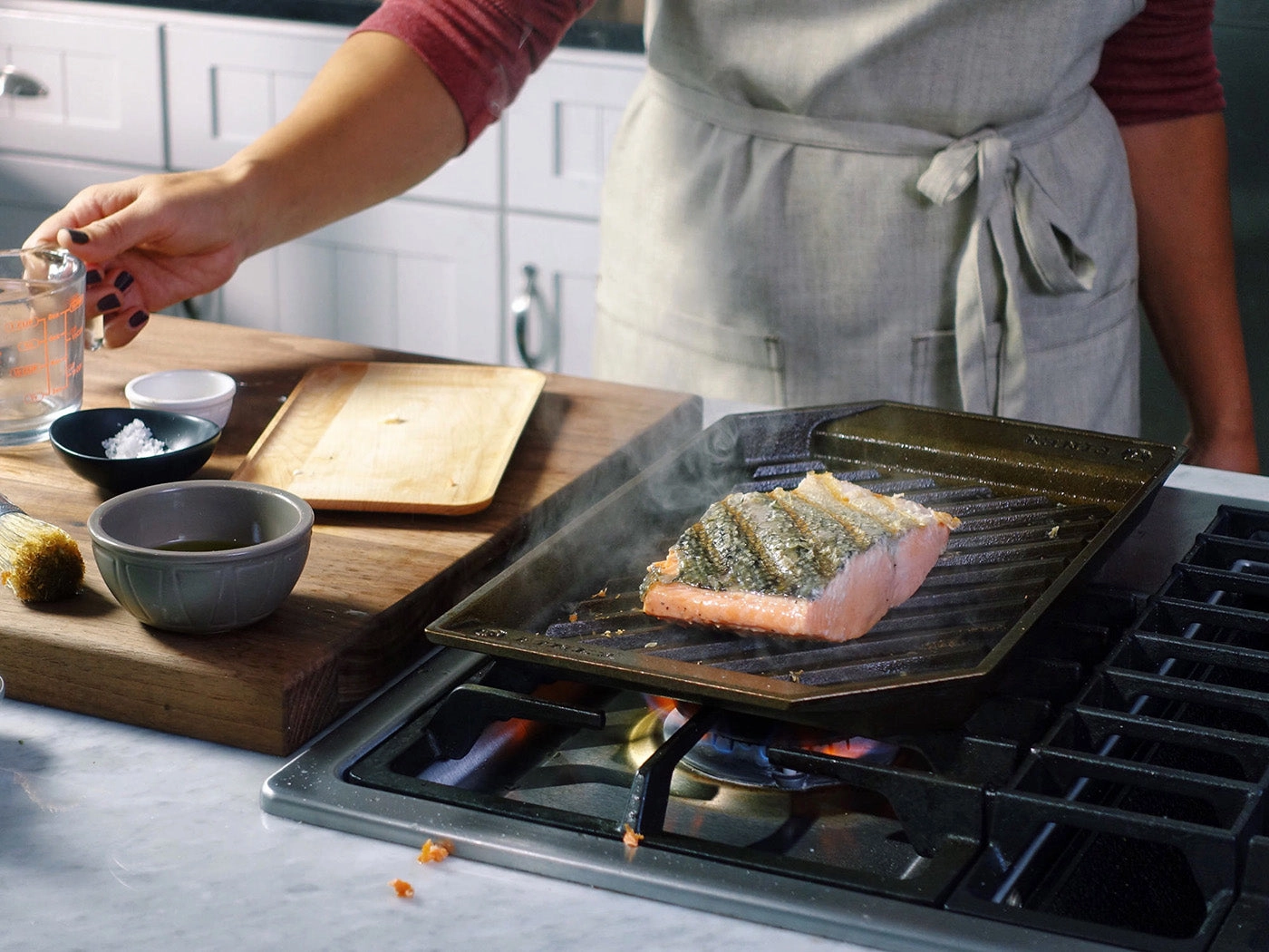 FINEX 15" Cast Iron Lean Grill Pan