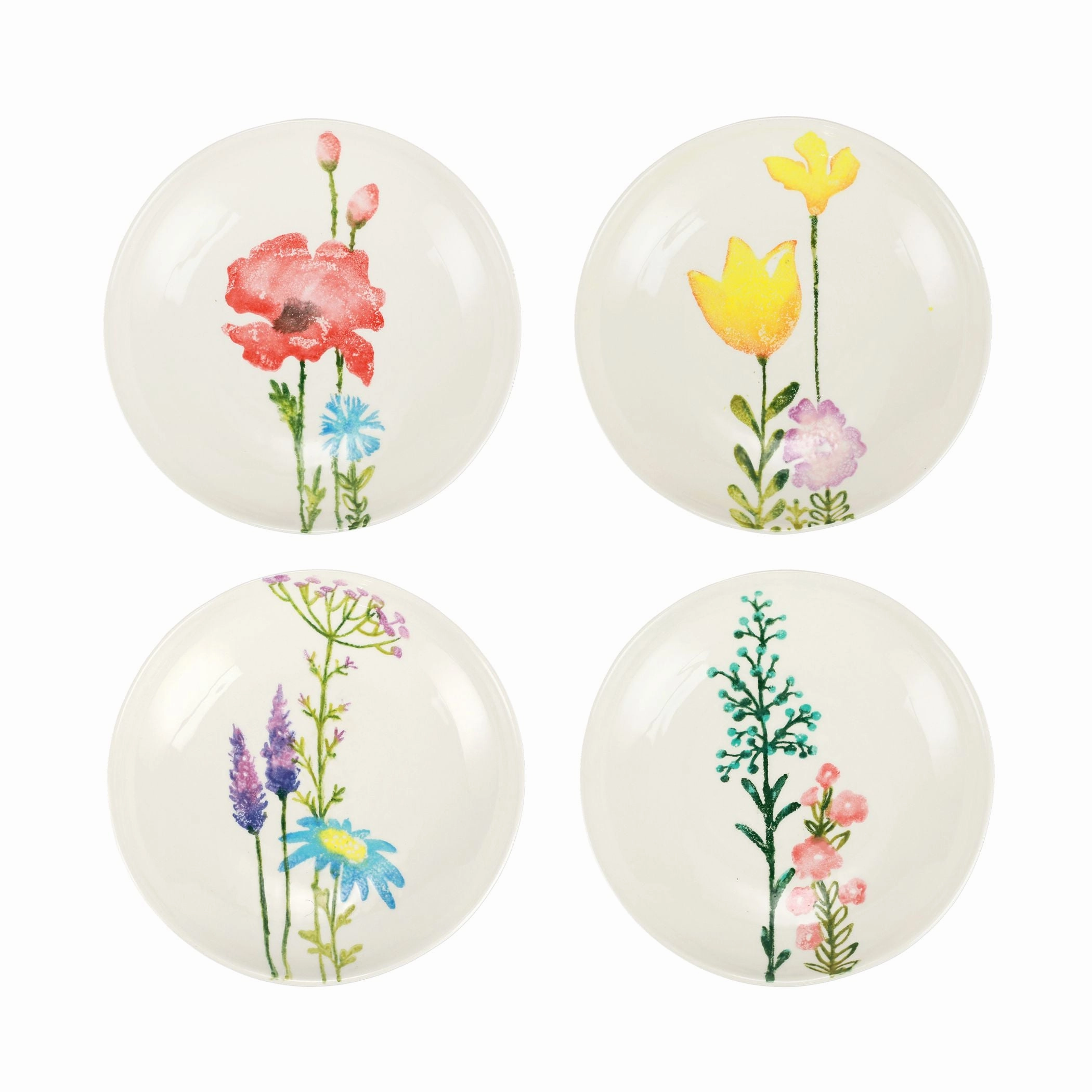 Fiori di Campo Assorted Pasta Bowls - Set of 4 Dinnerware clearance deals
