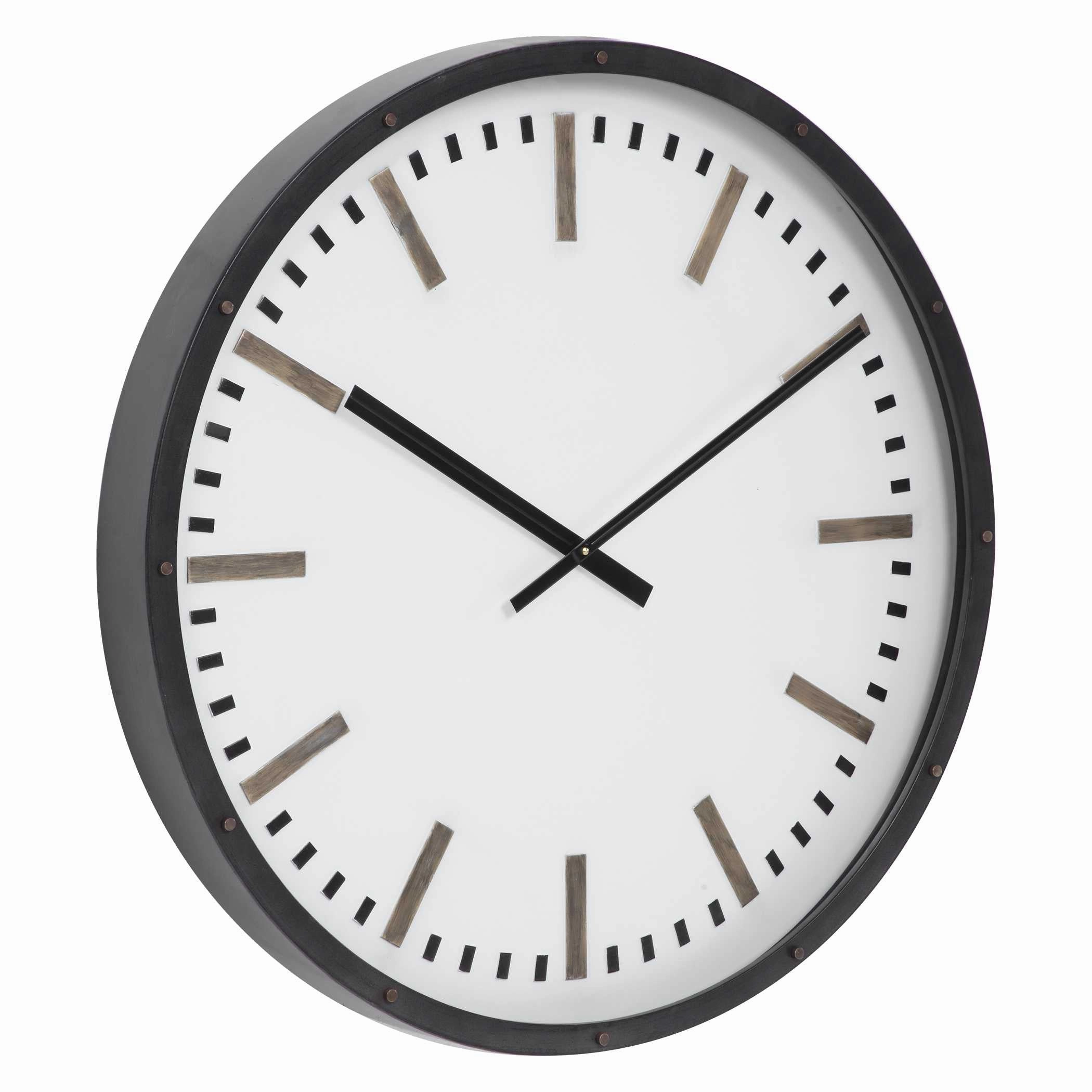 Fleming Wall Clock Dark Bronze Clocks decor discount