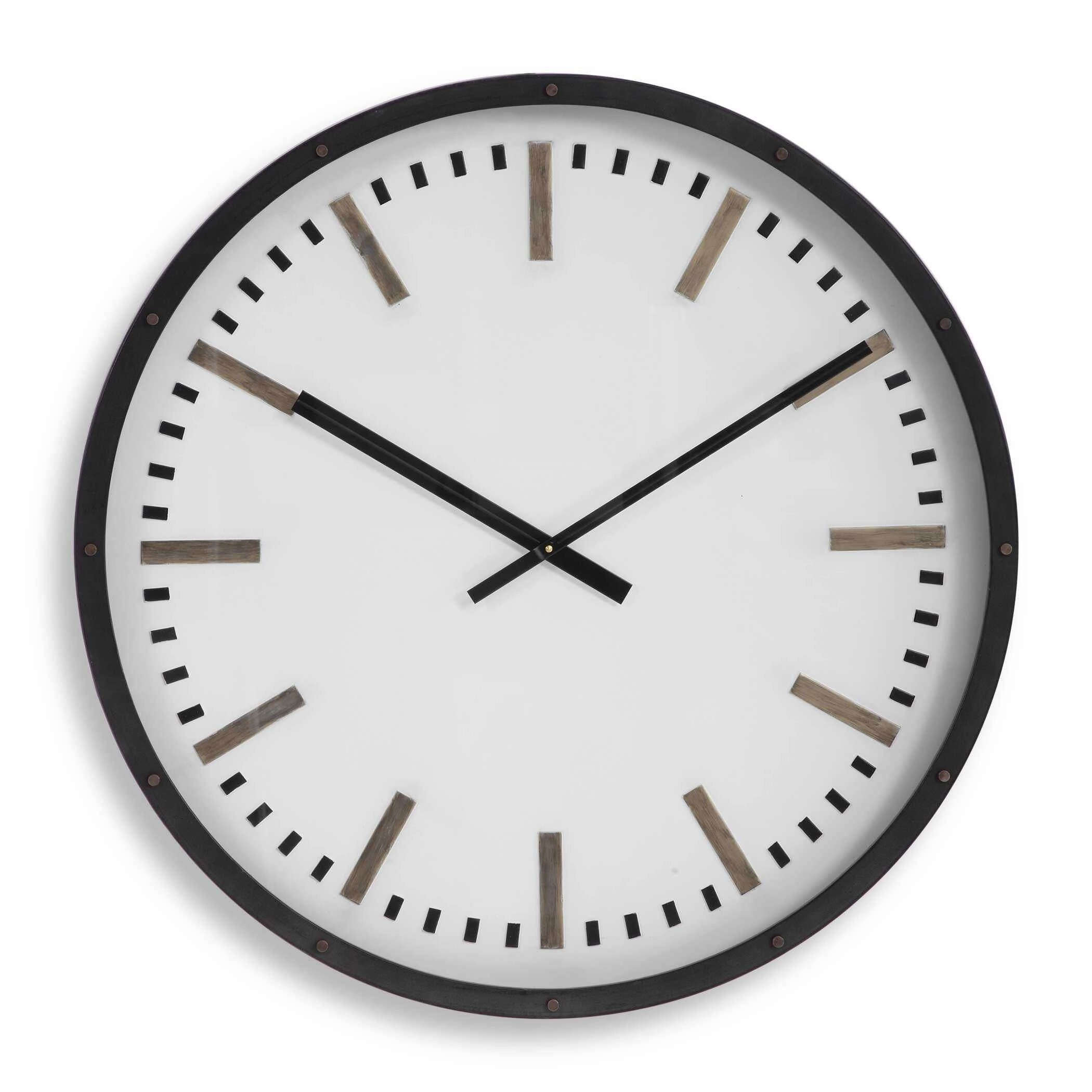 Fleming Wall Clock Dark Bronze Clocks decor discount