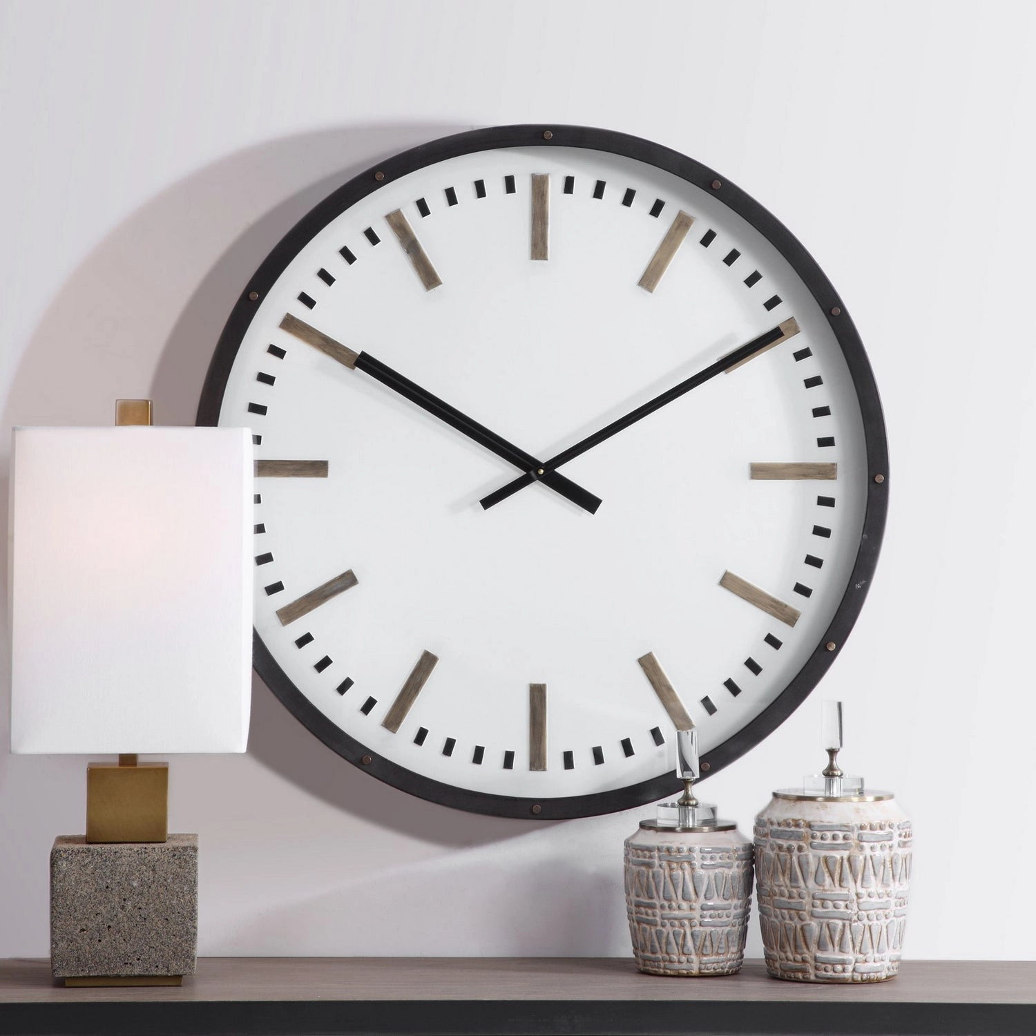 Fleming Wall Clock Dark Bronze Clocks decor discount