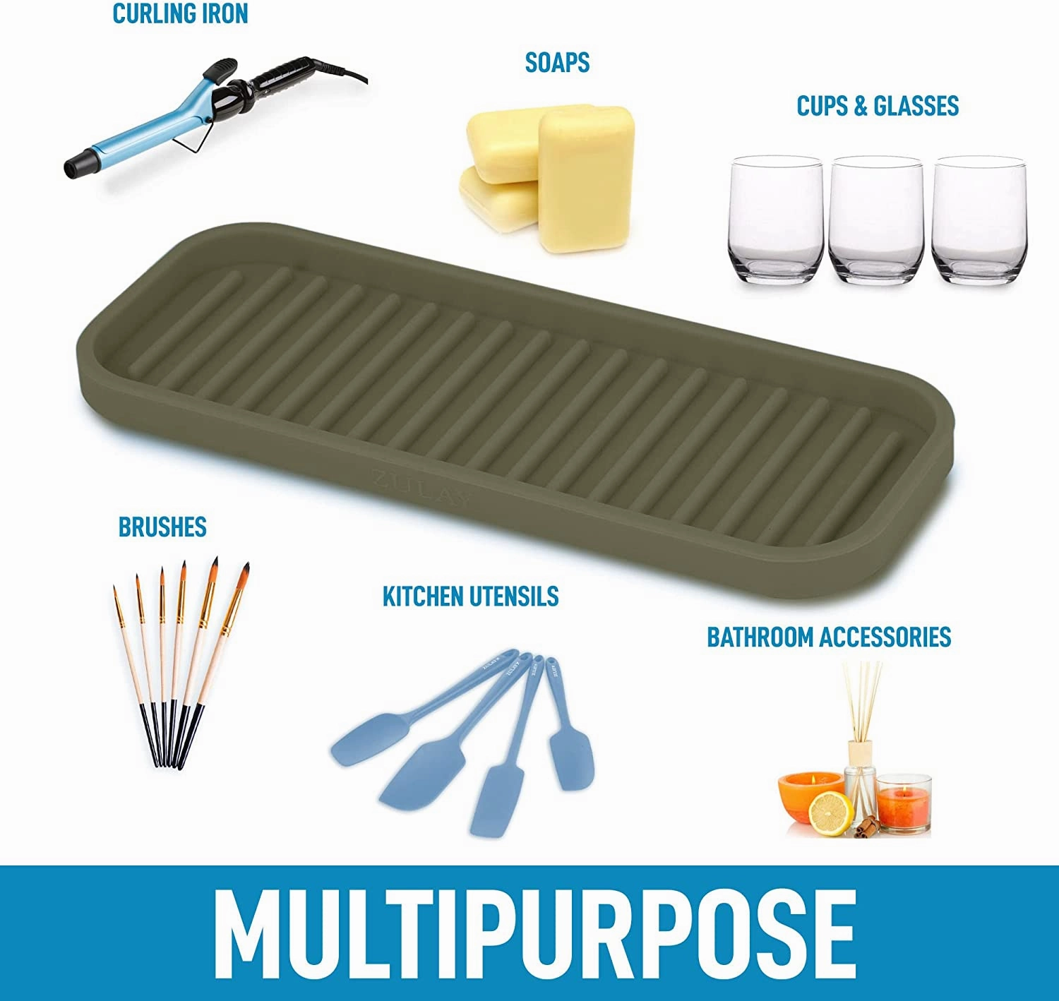 Flexible Multipurpose Silicone Sponge Holder for Kitchen Sink