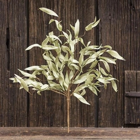 Flocked Herb Leaves Bush 24" Faux Florals online special
