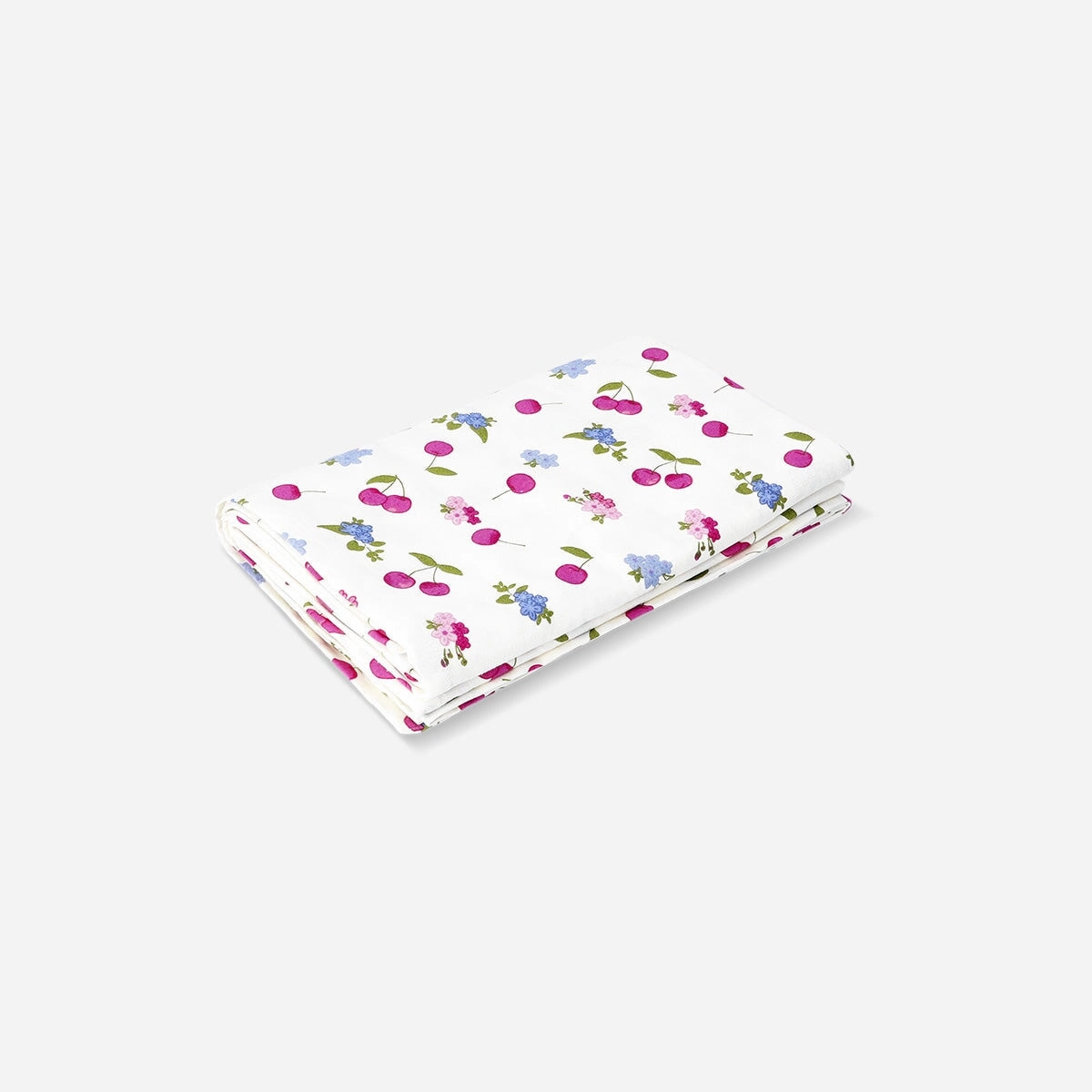 Floral tablecloth with cherries - 140 x 220 cm