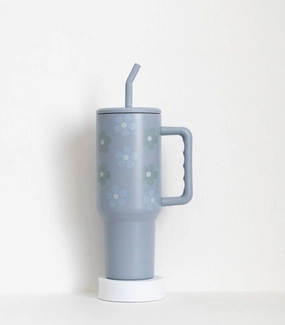 Floral Tumbler In Blue/green Cooking Tools & Accessories clearance kits