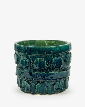 Flower pot L blue green Look at me Pottery & Urban Jungle decor outlet