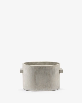 Flowerpot oval M grey Pottery & Urban Jungle decor outlet