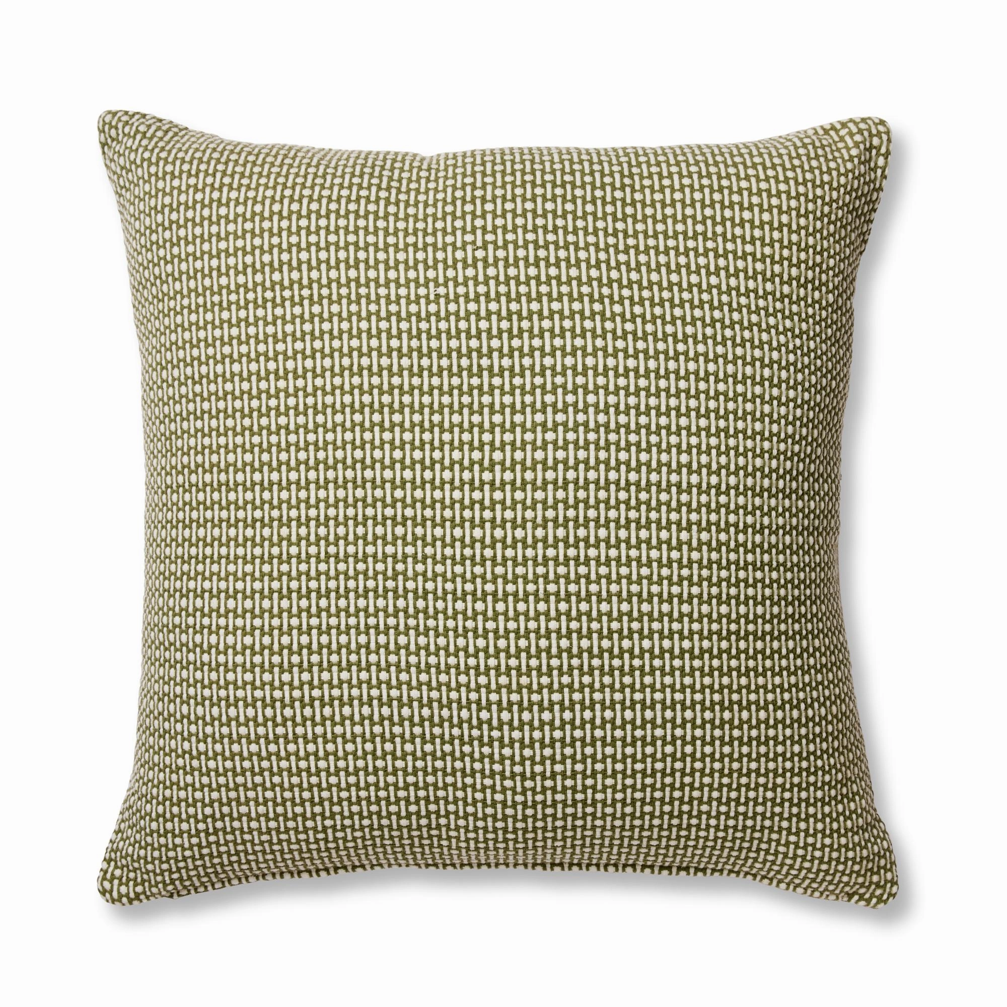 Flynn Olive Woven Cushion 50cm Cushions for home decor deals