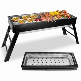 Foldable Charcoal BBQ Grill Stainless Steel Portable Tabletop Cooking Tools & Accessories clearance kits