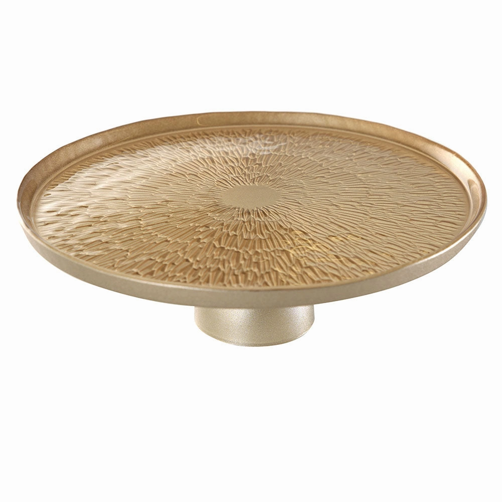 Footed Plate Duomo Gold 28cm Serveware clearance shop