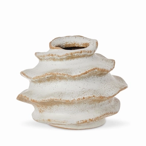 Fossil Charcoal Bud Vase Short D13X10.4cm Cheap Vases for home