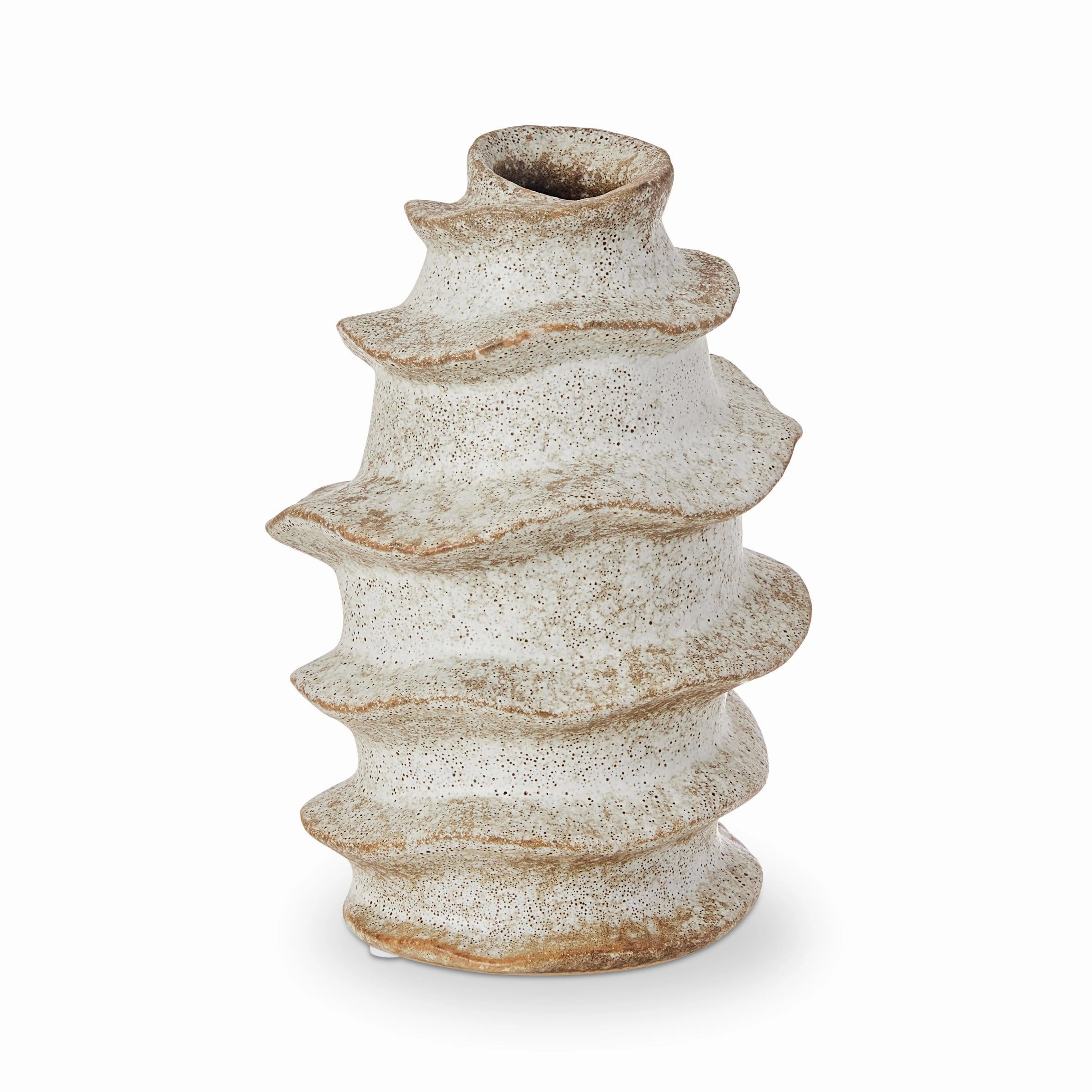 Fossil Charcoal Bud Vase Tall D10.8X15.7cm Cheap Vases for home