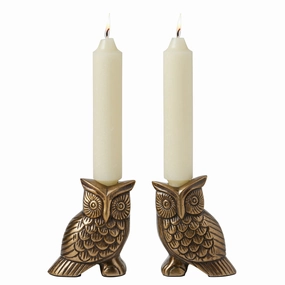 Francisco Antique Brass Candle Holder Set/2 Candle Holders discount collection