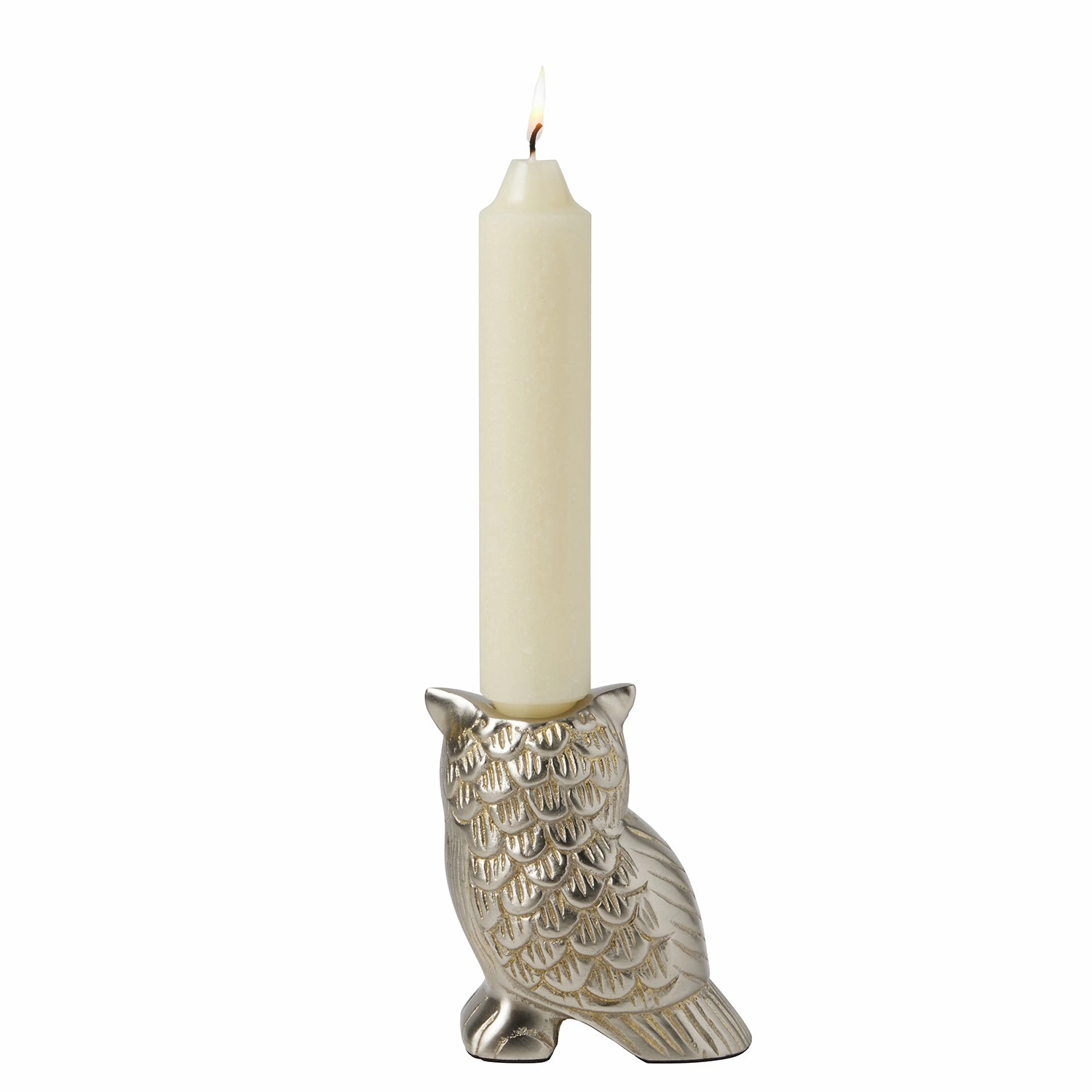 Francisco Tarnished Silver Candle Holder Set/2