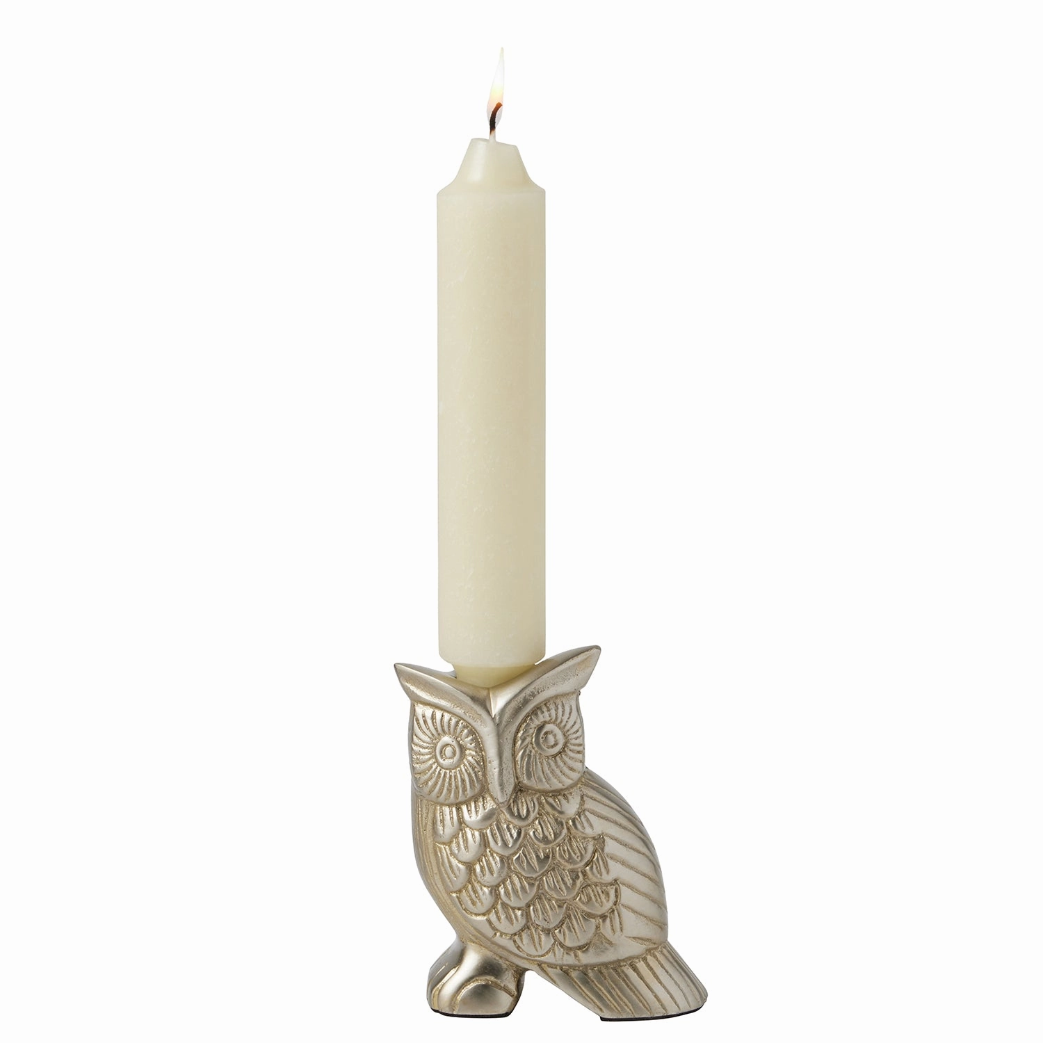 Francisco Tarnished Silver Candle Holder Set/2