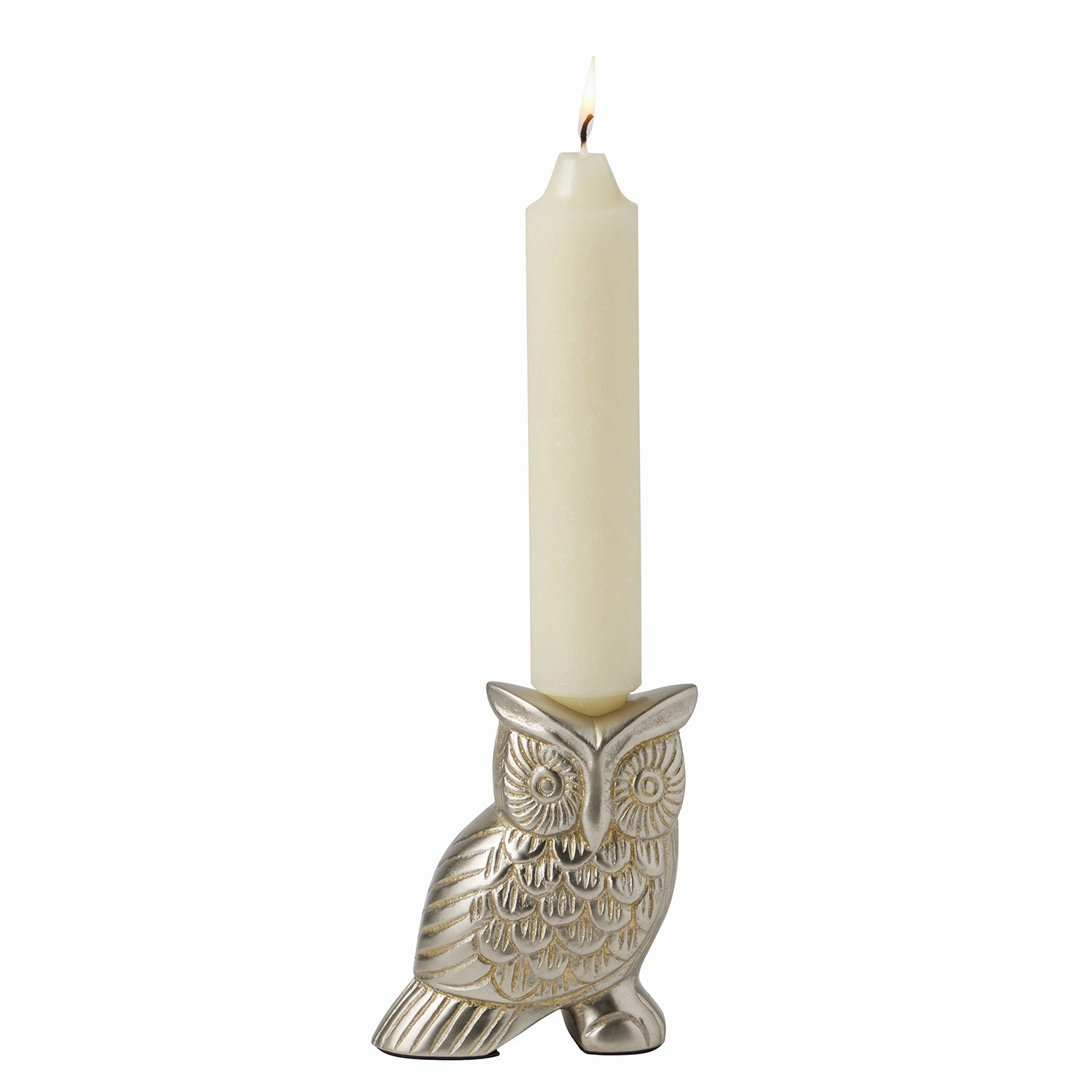 Francisco Tarnished Silver Candle Holder Set/2