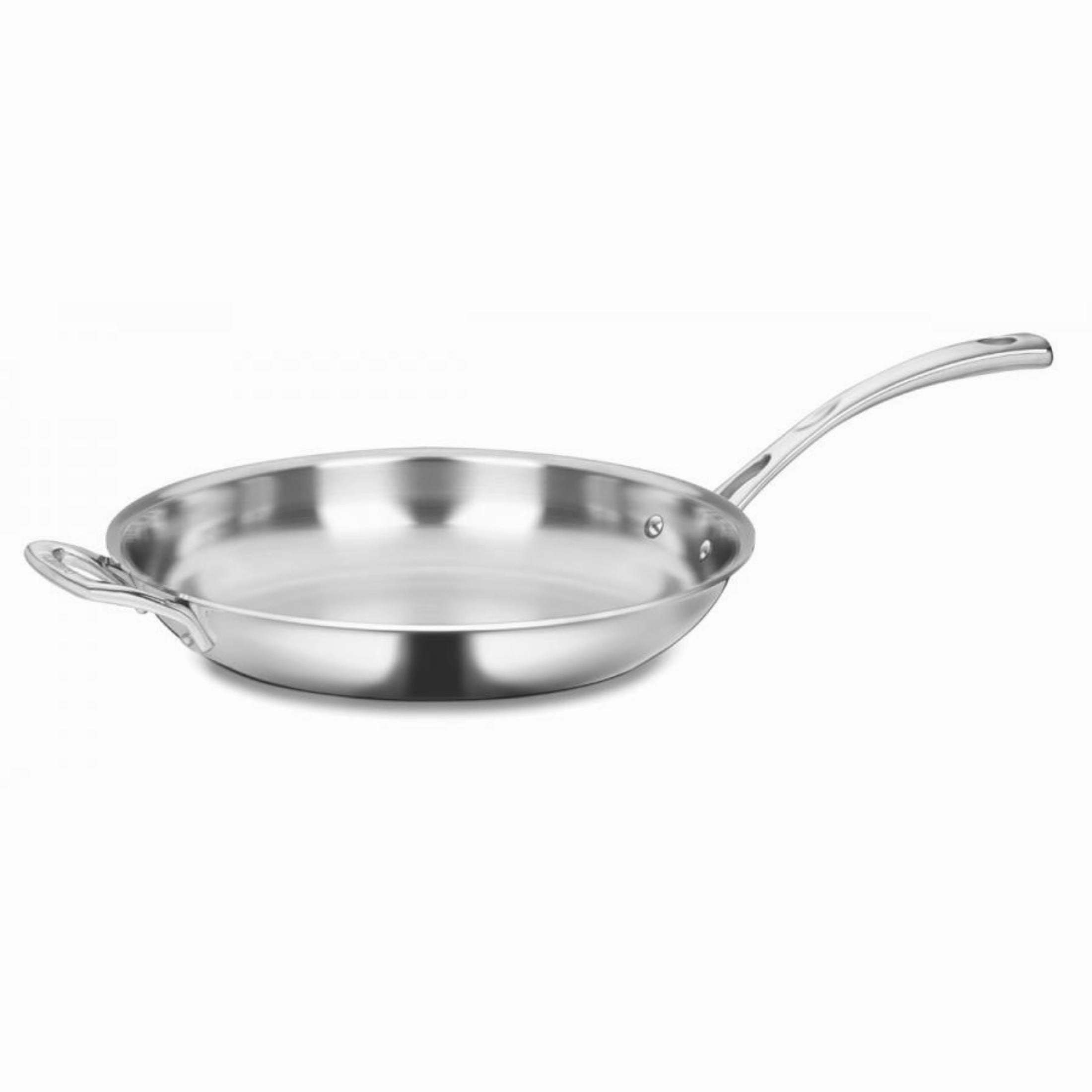 French Classic Tri-Ply Stainless Cookware 12" Fry Pan W/Helper Handle Cookware holiday sale