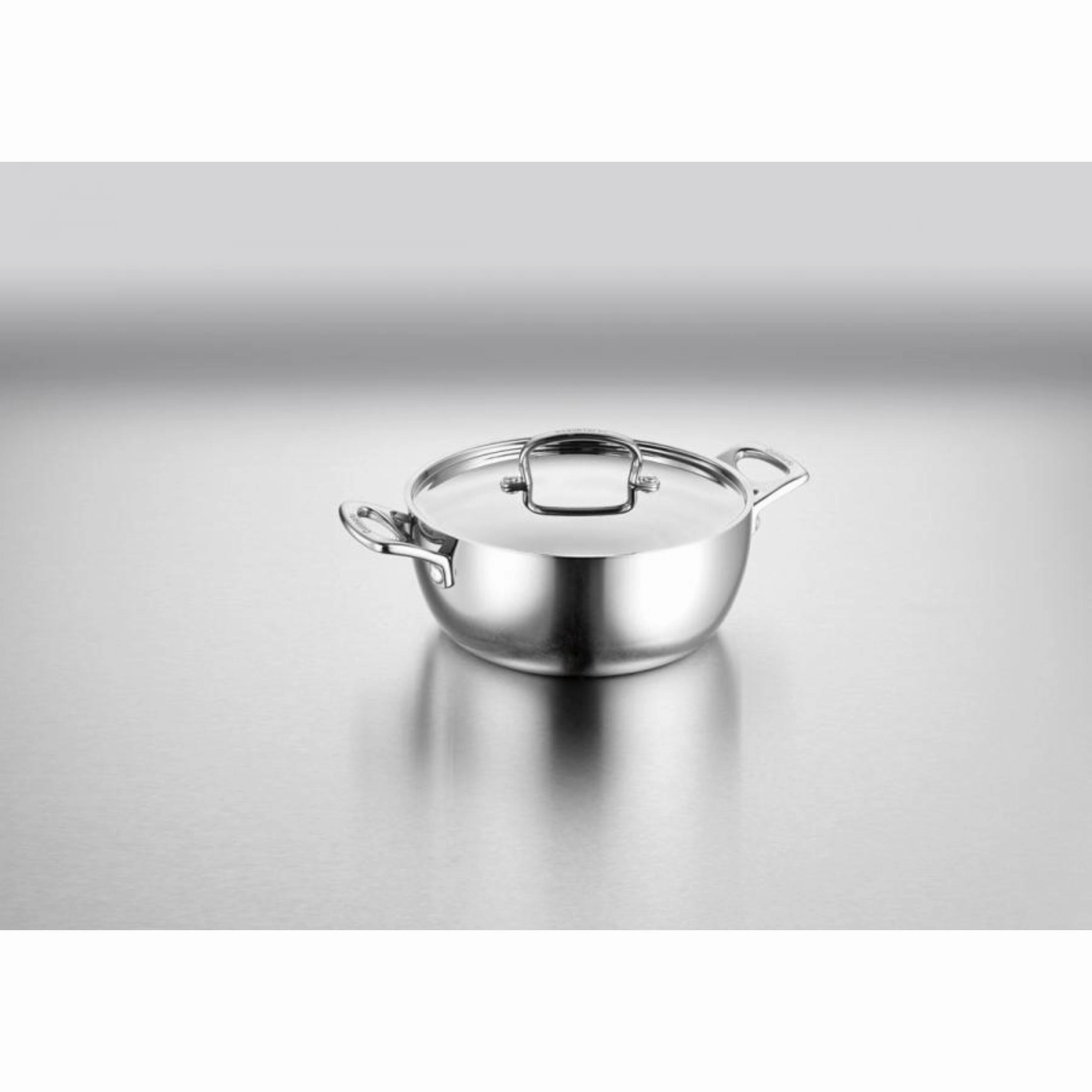 French Classic Tri-Ply Stainless Cookware 4.5 Qt. Dutch Oven With Cover Cookware holiday sale