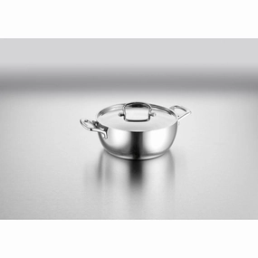 French Classic Tri-Ply Stainless Cookware 4.5 Qt. Dutch Oven With Cover Cookware holiday sale