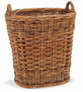 French Country Manor Rattan Basket Decorative Baskets clearance deals