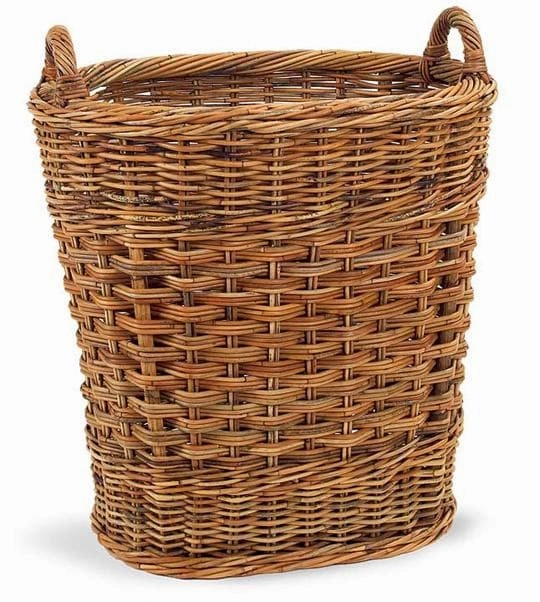 French Country Manor Rattan Basket Decorative Baskets clearance deals