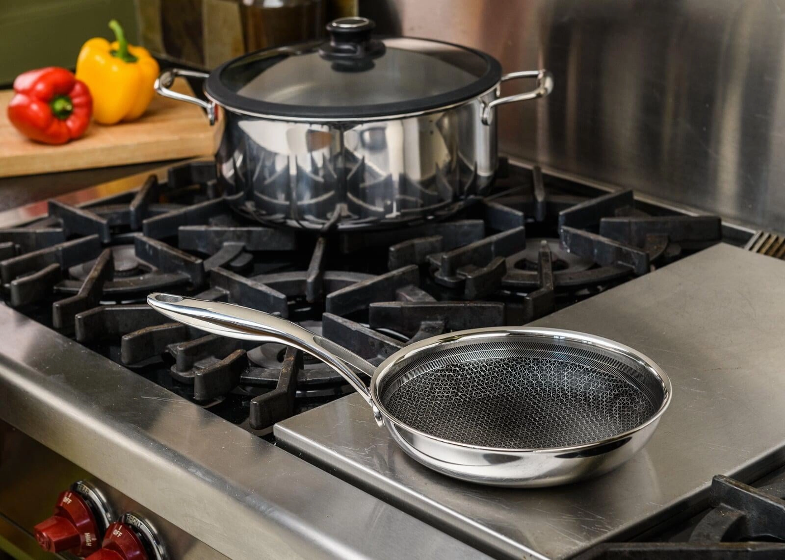 Frieling Black Cube 8 Inch Stainless/Nonstick Hybrid Fry Pan