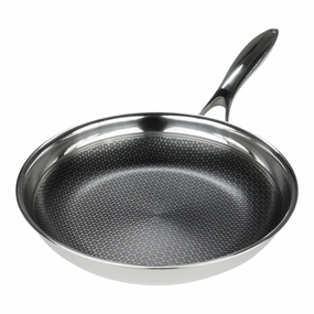 Frieling Black Cube 9-1/2 Inch Stainless/Nonstick Hybrid Fry Pan Cookware holiday sale