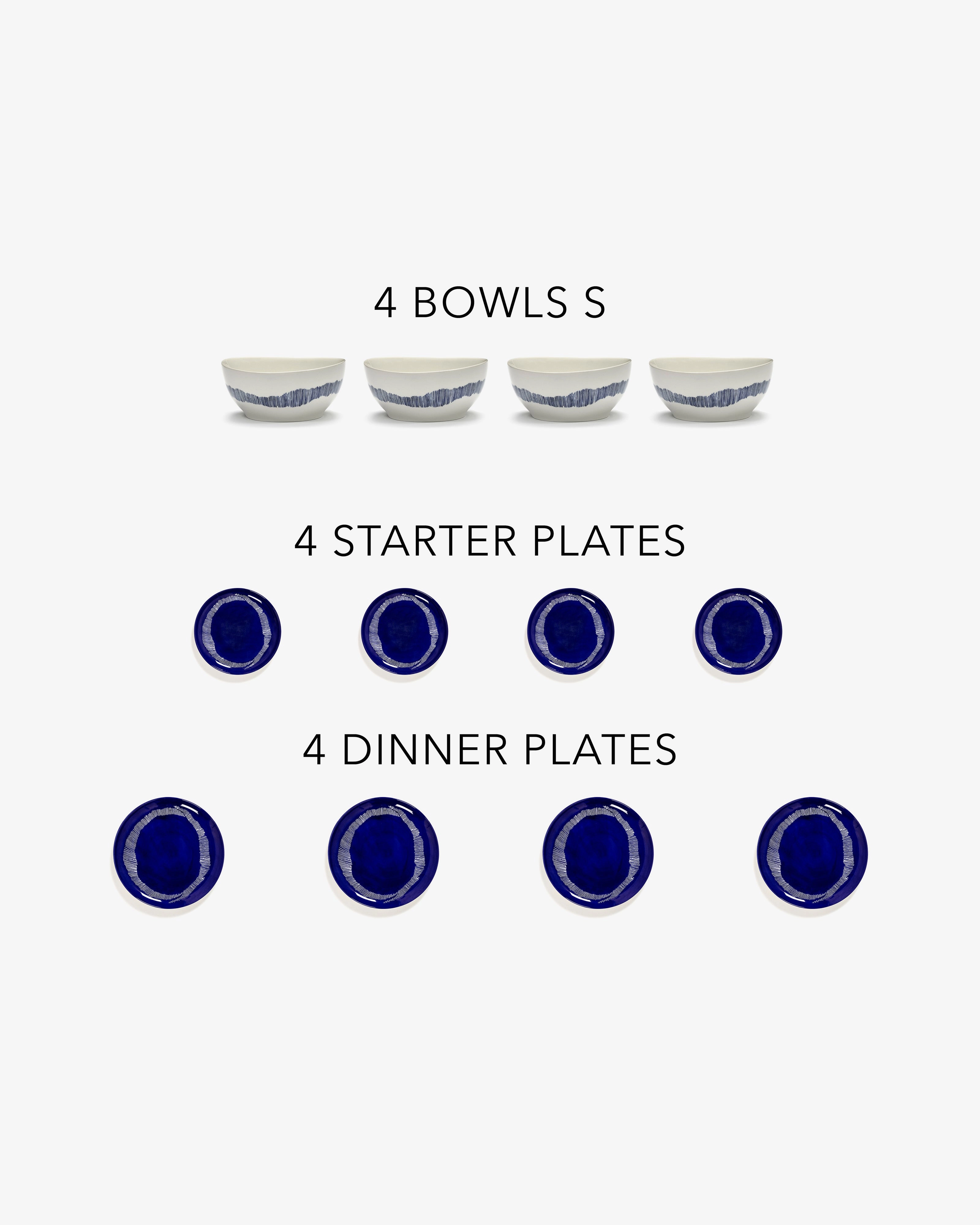 Full Set 12 pieces blue Feast
