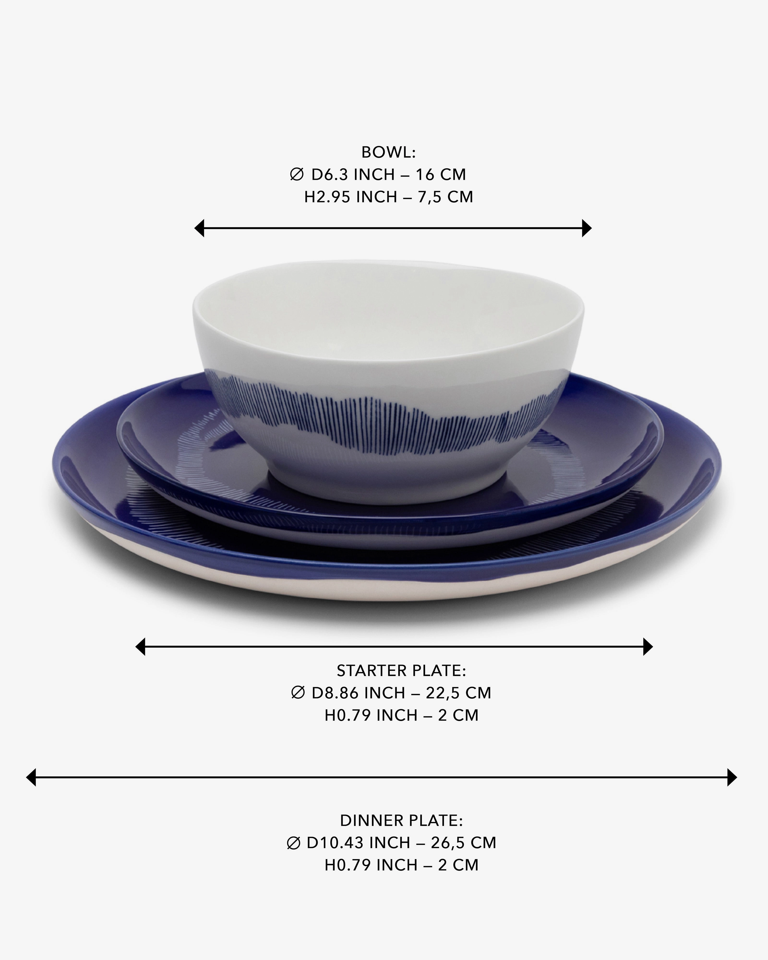 Full Set 12 pieces blue Feast