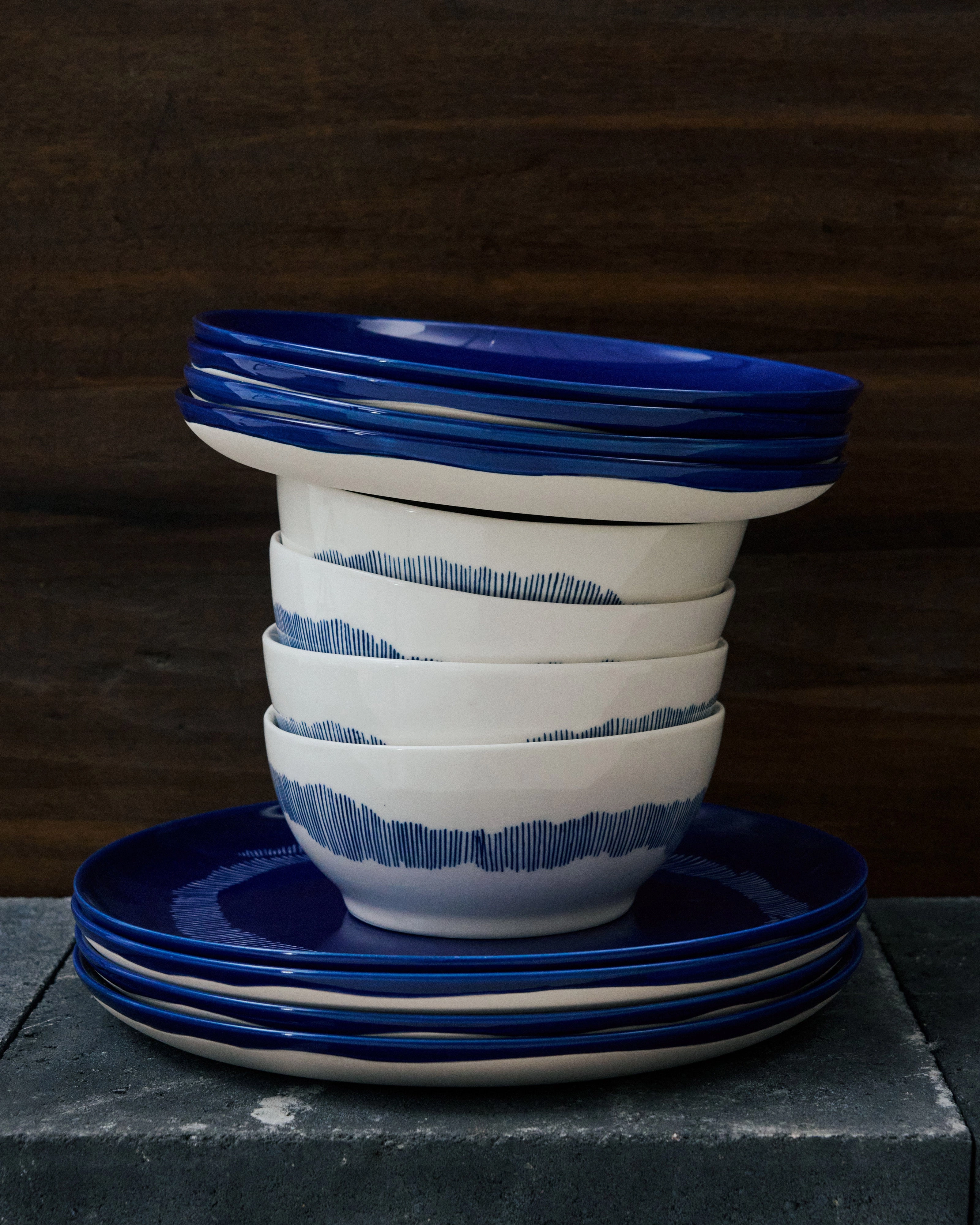 Full Set 12 pieces blue Feast