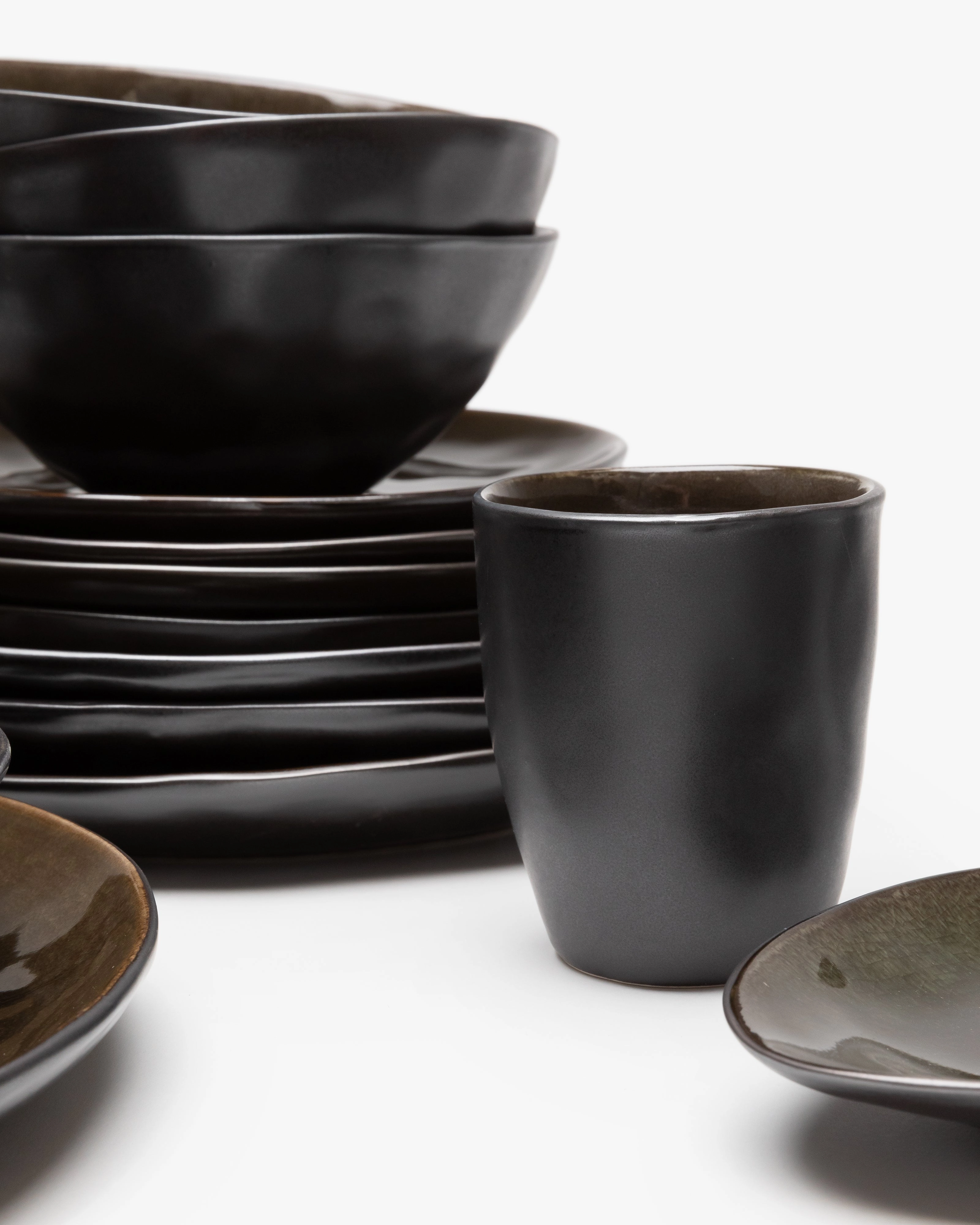 Full Set 24 pieces dark gray Pure