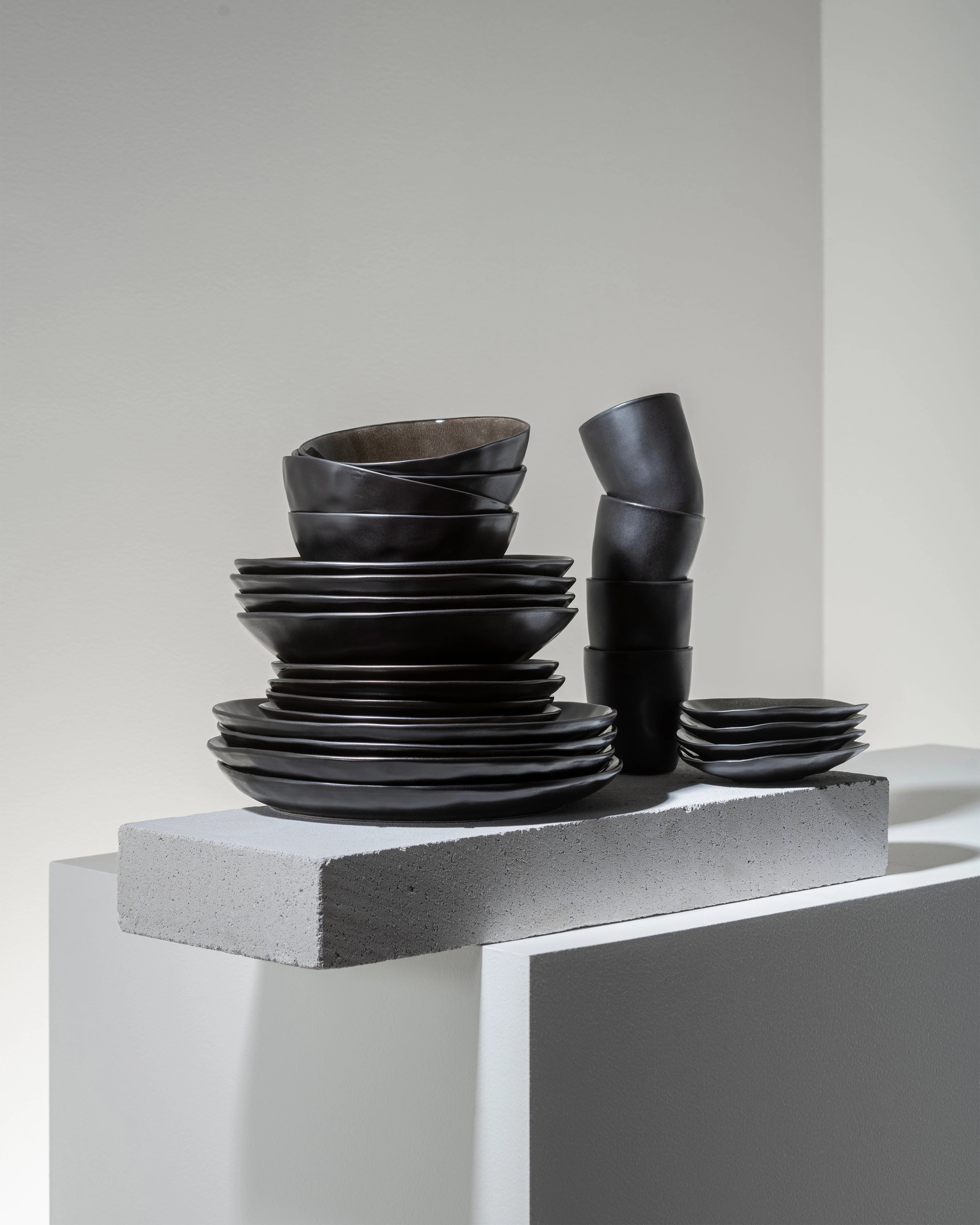 Full Set 24 pieces dark gray Pure