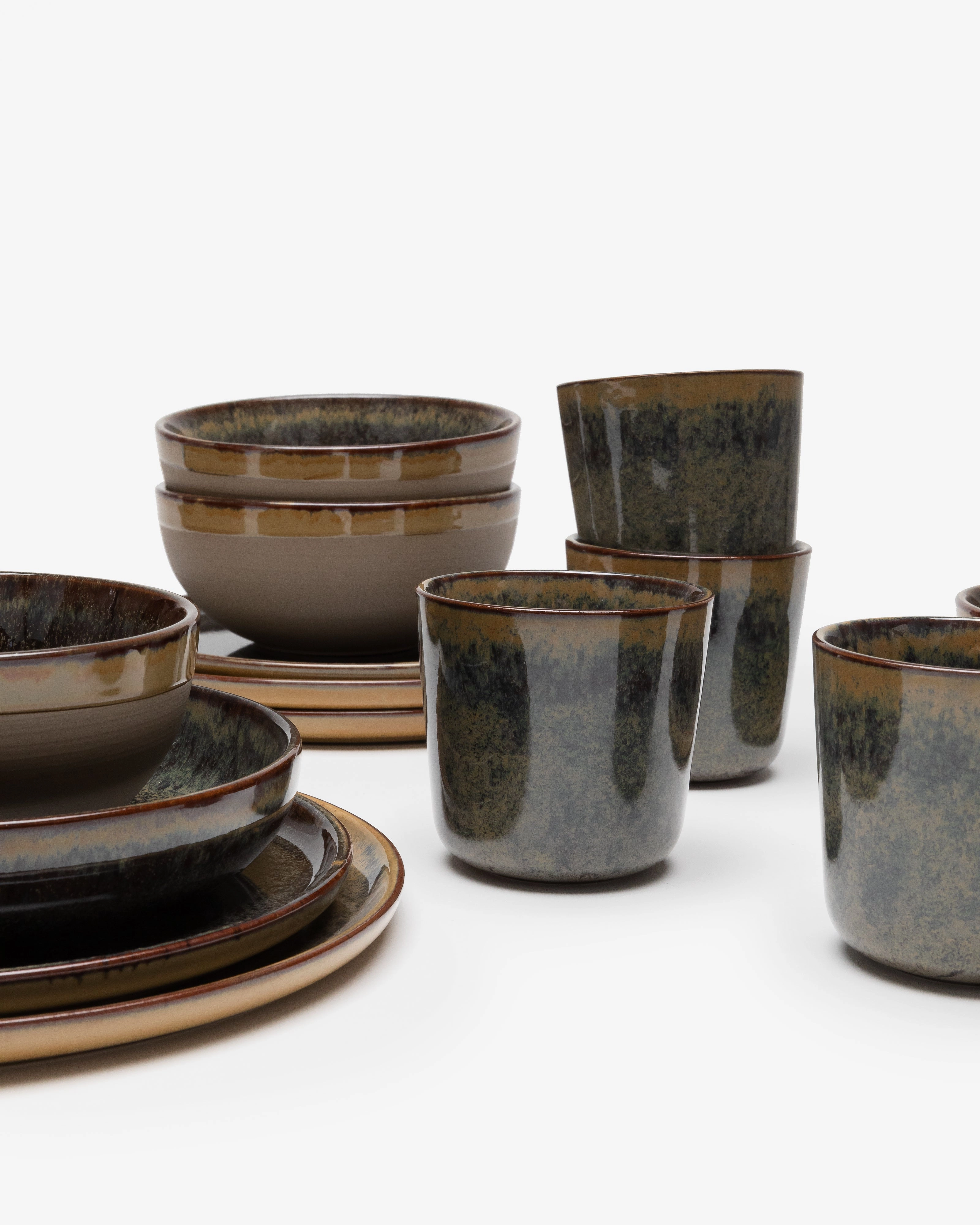 Full Set 24 pieces indi gray Surface