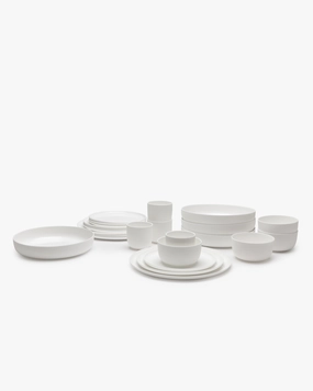 Full Set 24 pieces white Base Buy Dinnerware online shop