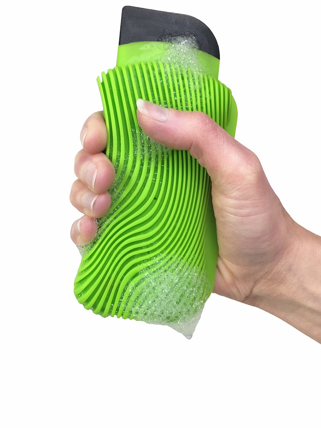 Fusionbrands WaveSponge Silicone Scraper, Squeegee & Scrub Sponge