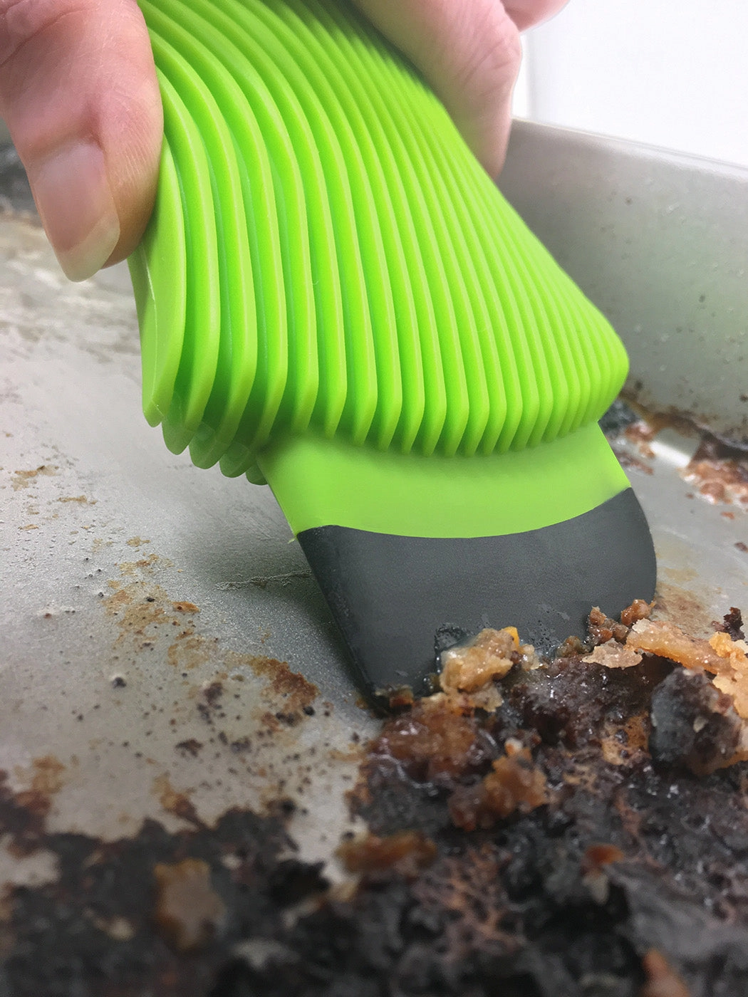 Fusionbrands WaveSponge Silicone Scraper, Squeegee & Scrub Sponge