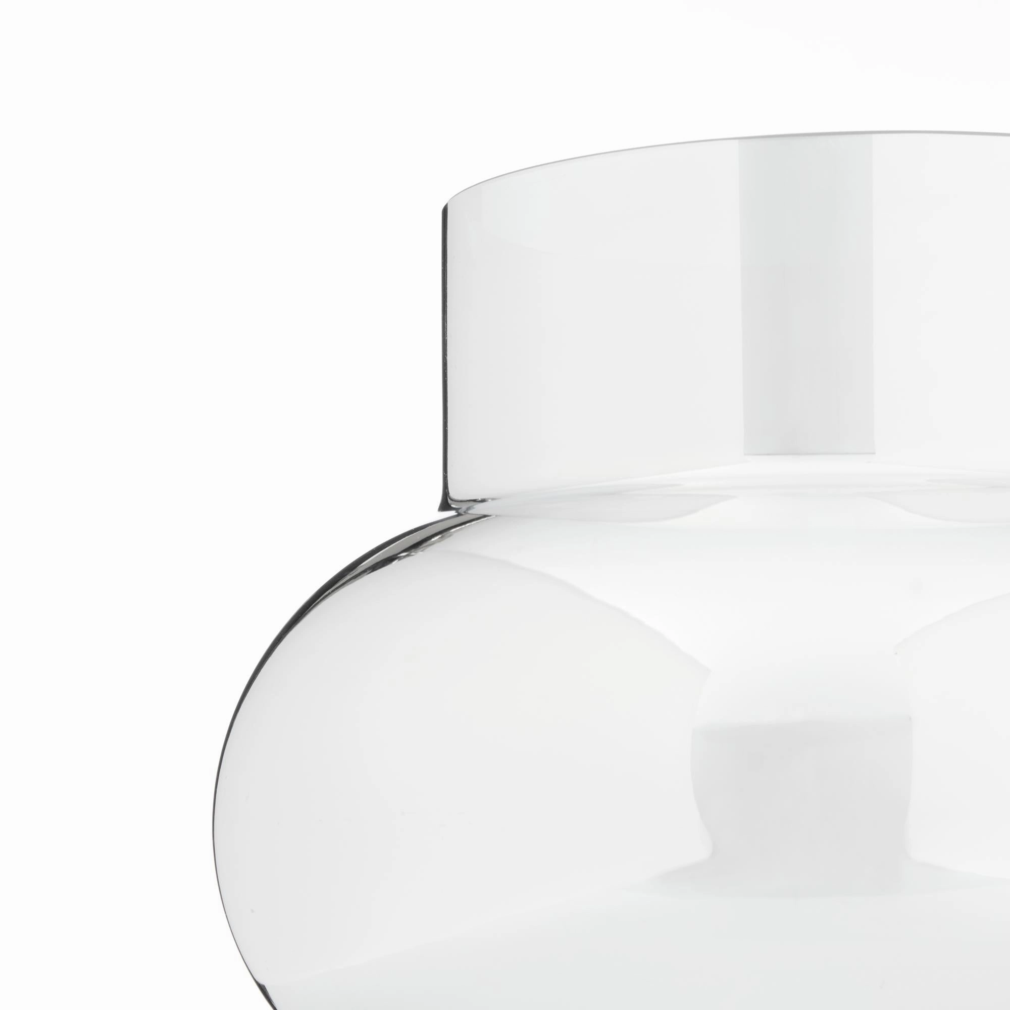 Gallium Glass Metallic Vase L 27x27x27cm