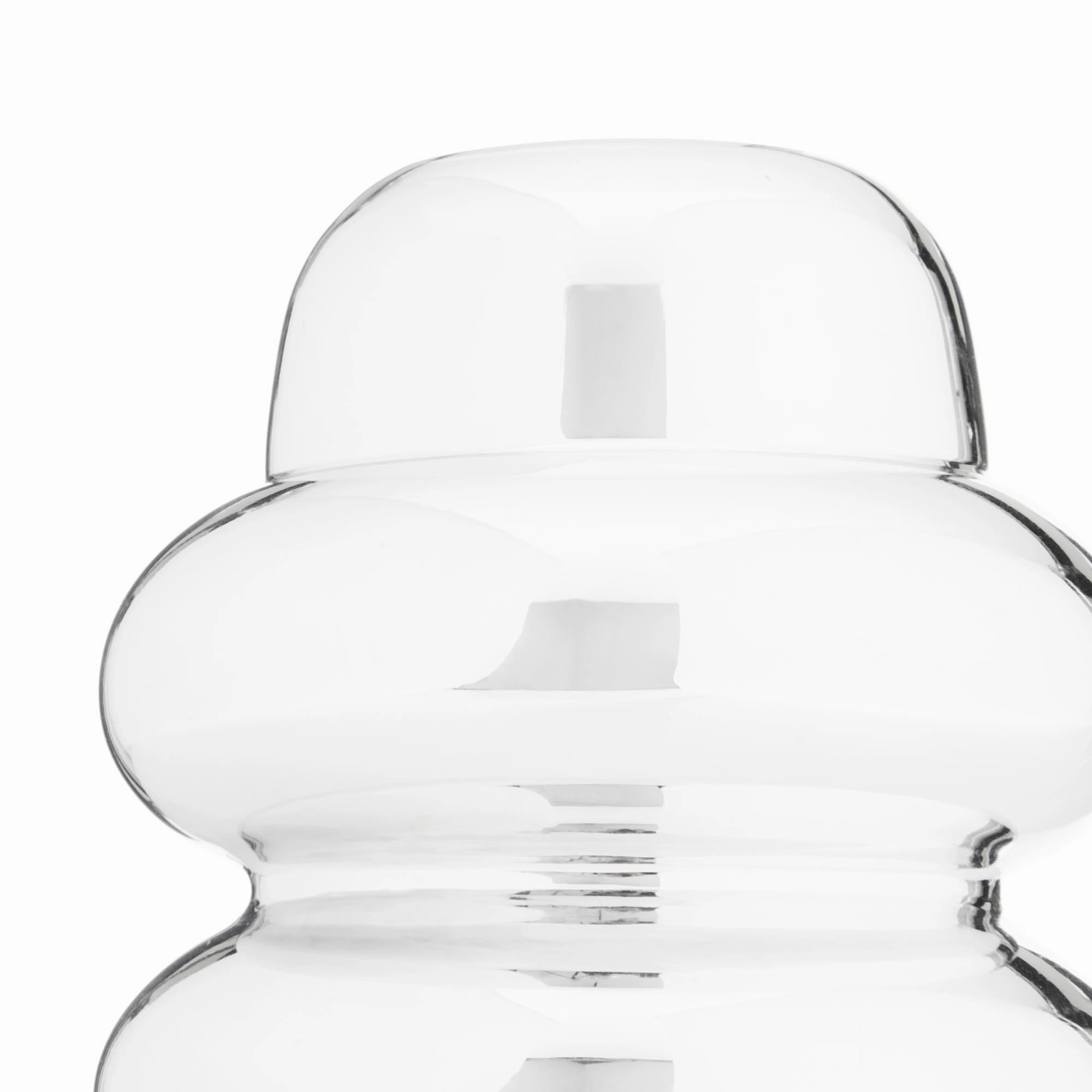 Gallium Glass Metallic Vase S 14x14x20cm