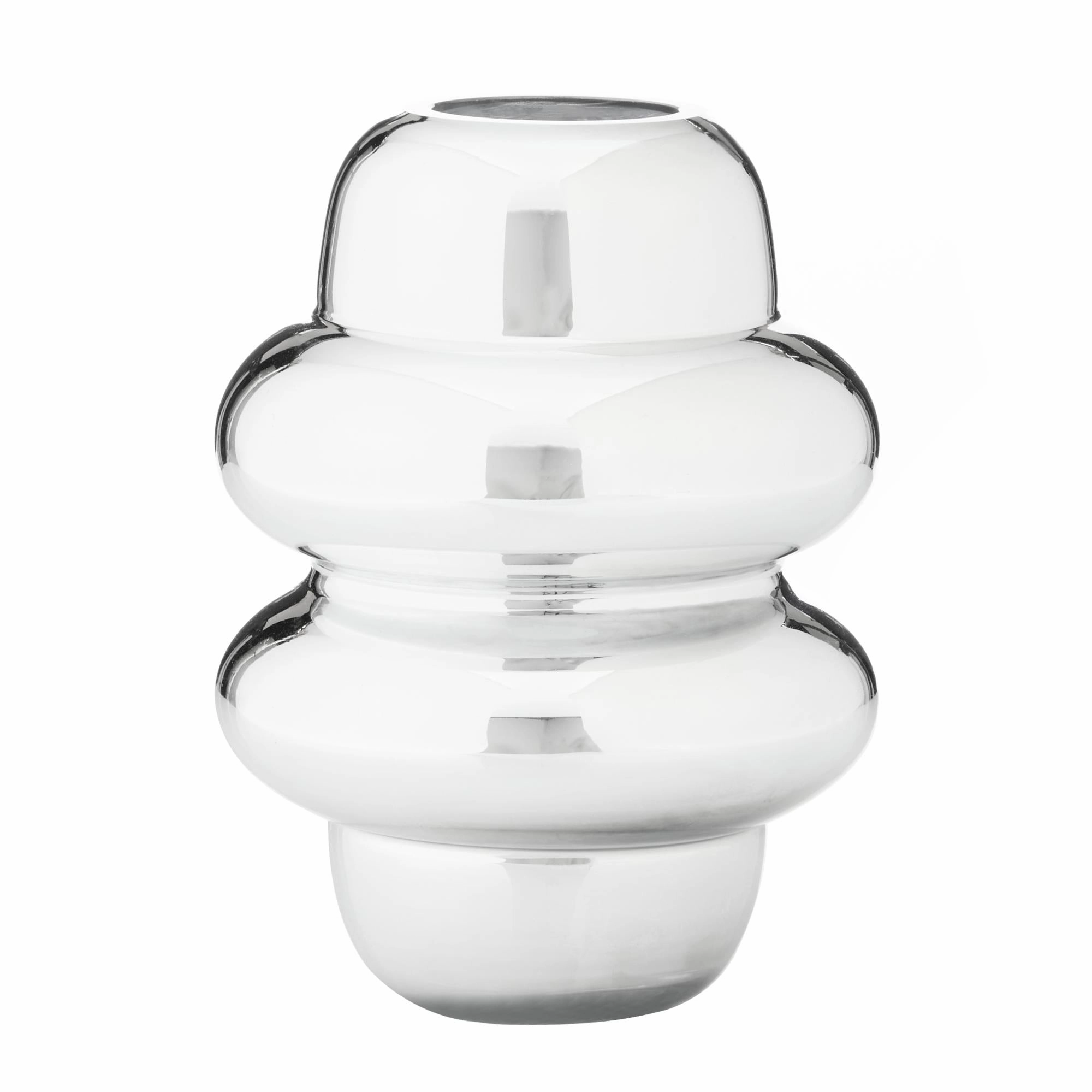 Gallium Glass Metallic Vase S 14x14x20cm Cheap Vases for home