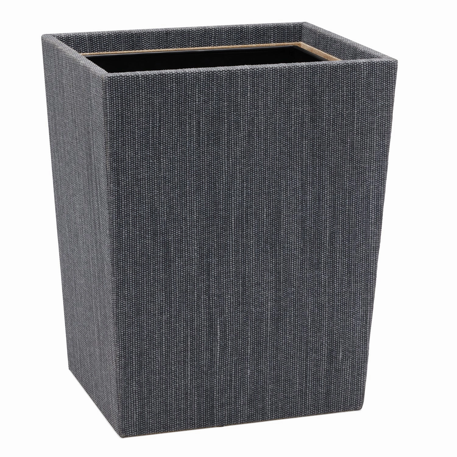 Galway Cotton Jute Wastebasket Rectangle (Slate Blue) Home Decor Office Organization Convenient shopping