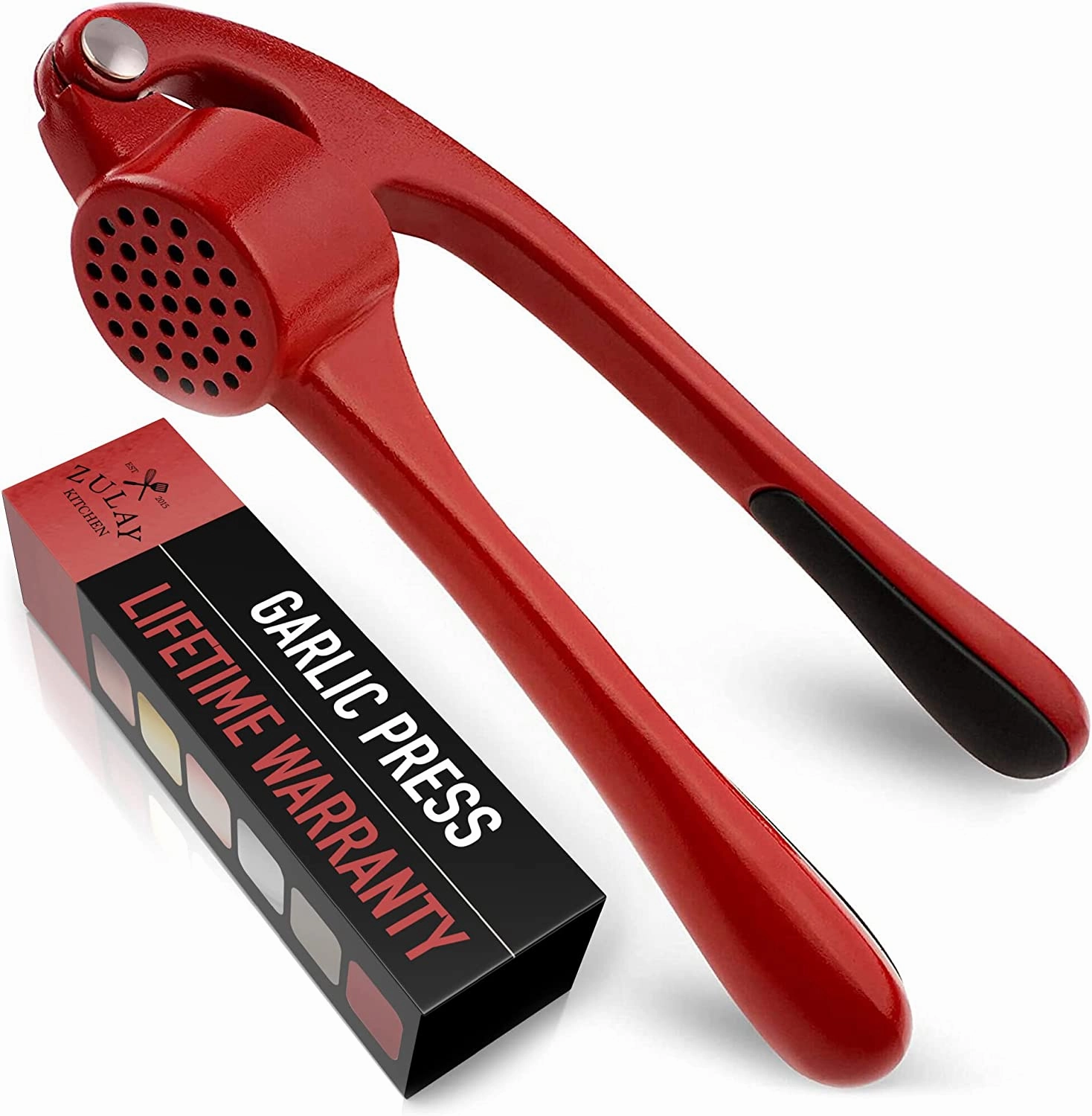 Garlic Press With Soft, Easy To Squeeze Ergonomic Handle